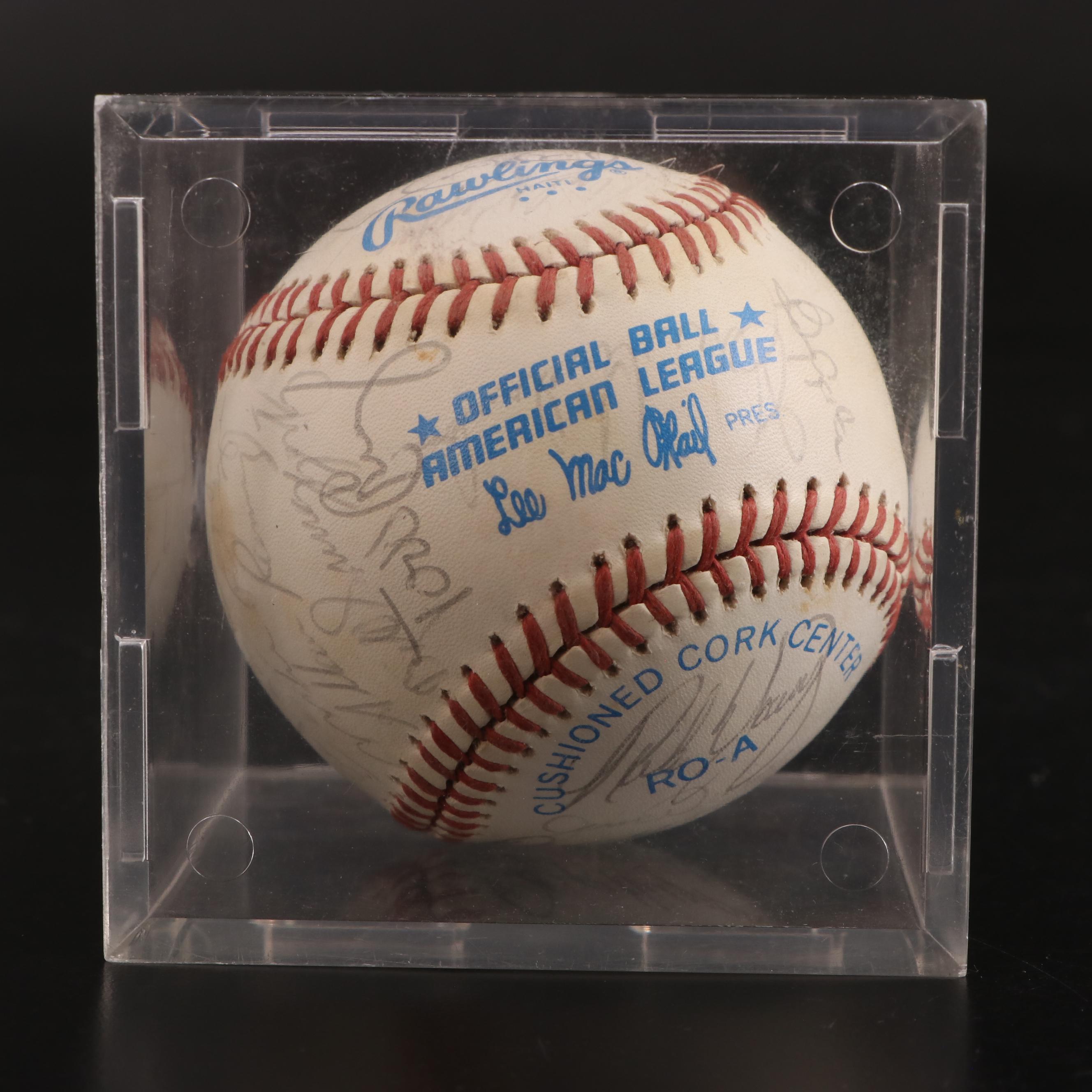 1983 MLB World Series Champs Baltimore Orioles Signed Baseball with Ripken, More