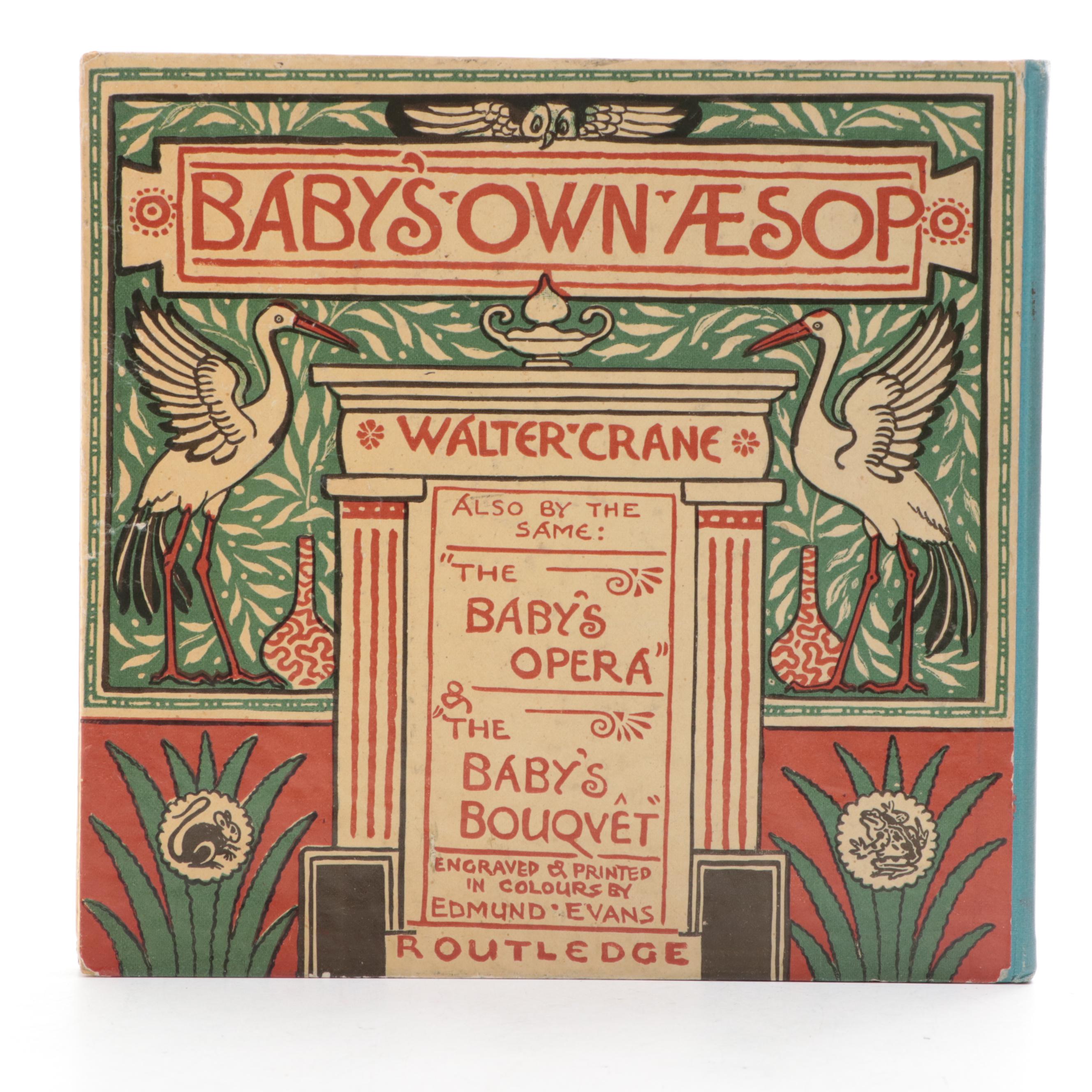 Signed and Illustrated "The Baby's Own Æsop" by Walter Crane, Late 19th Century