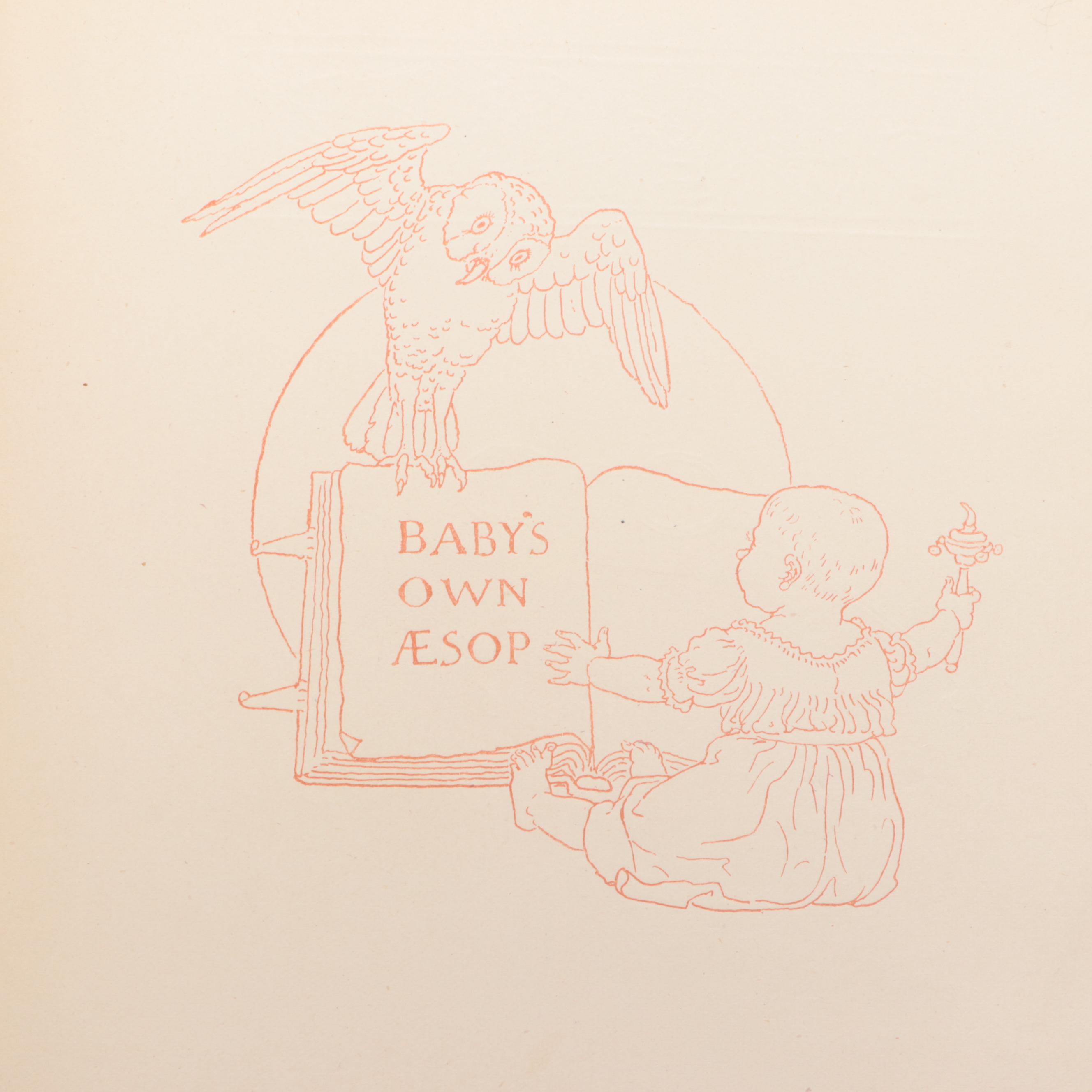 Signed and Illustrated "The Baby's Own Æsop" by Walter Crane, Late 19th Century