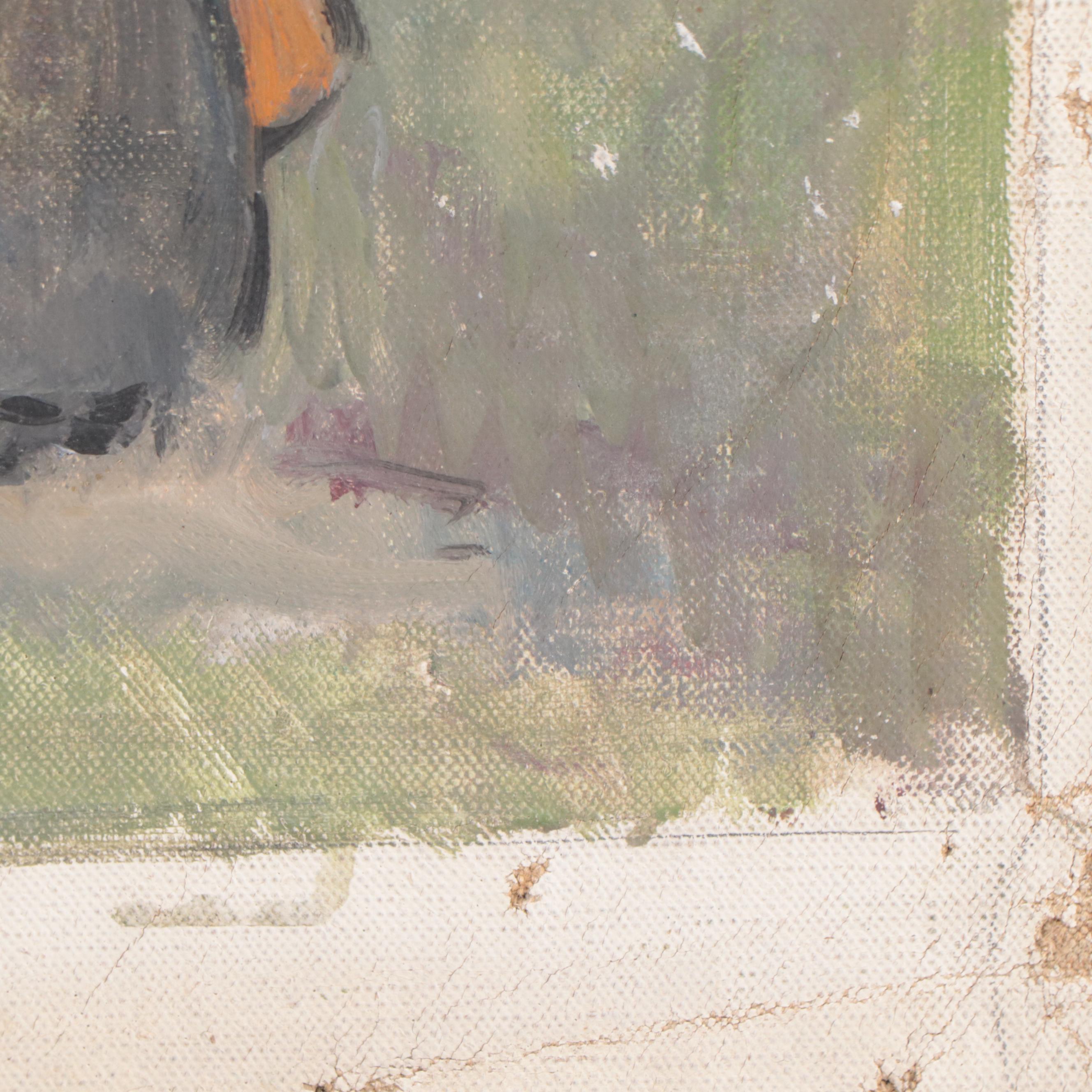 Oil Painting of Village House