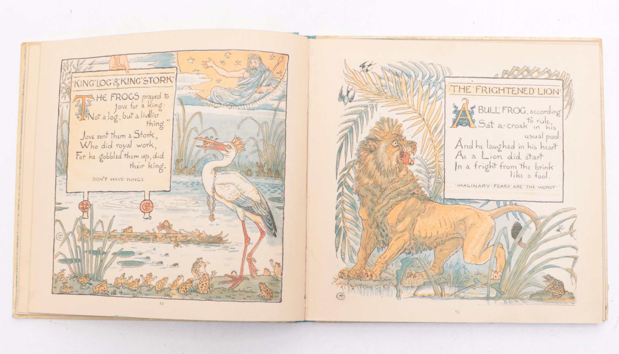 Signed and Illustrated "The Baby's Own Æsop" by Walter Crane, Late 19th Century
