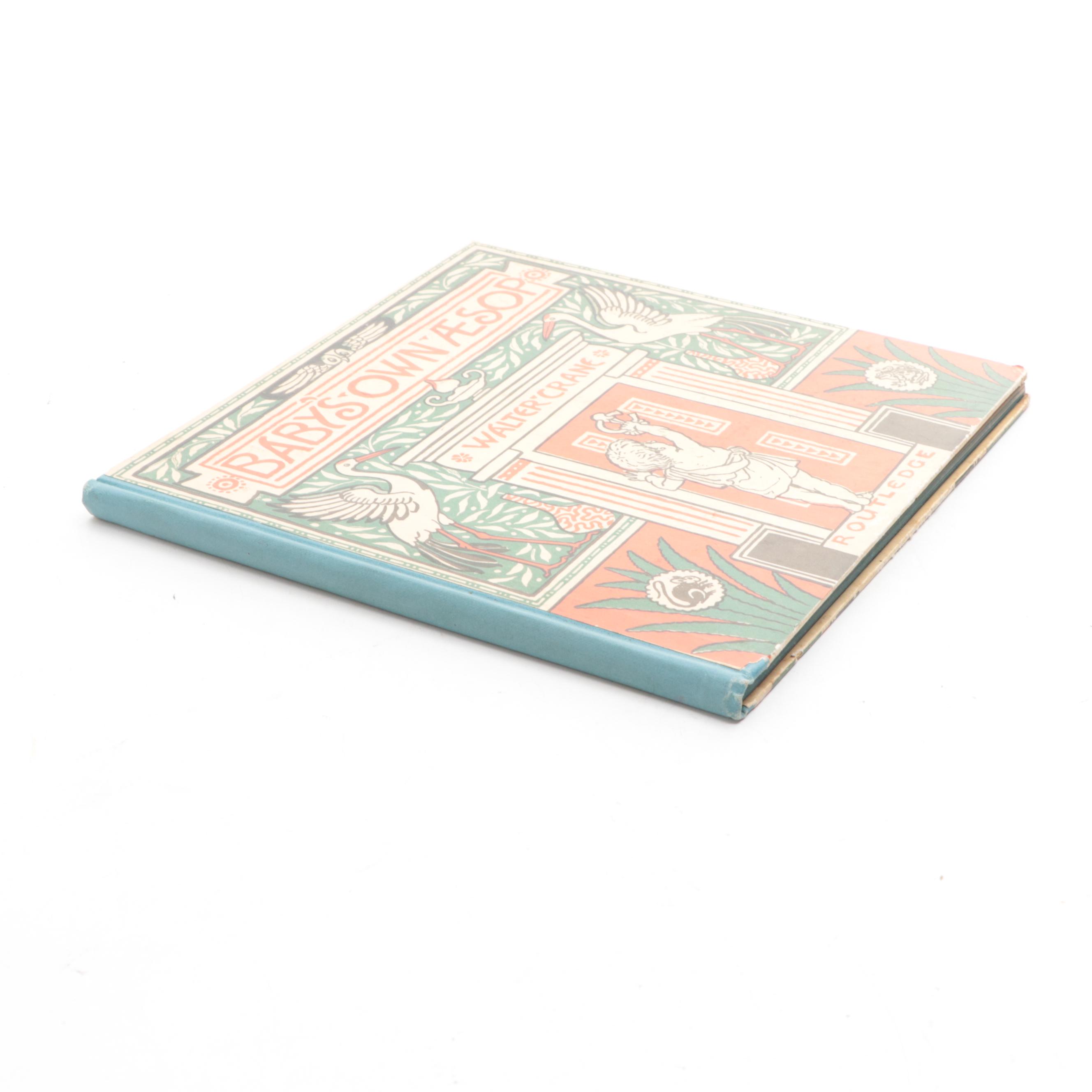 Signed and Illustrated "The Baby's Own Æsop" by Walter Crane, Late 19th Century