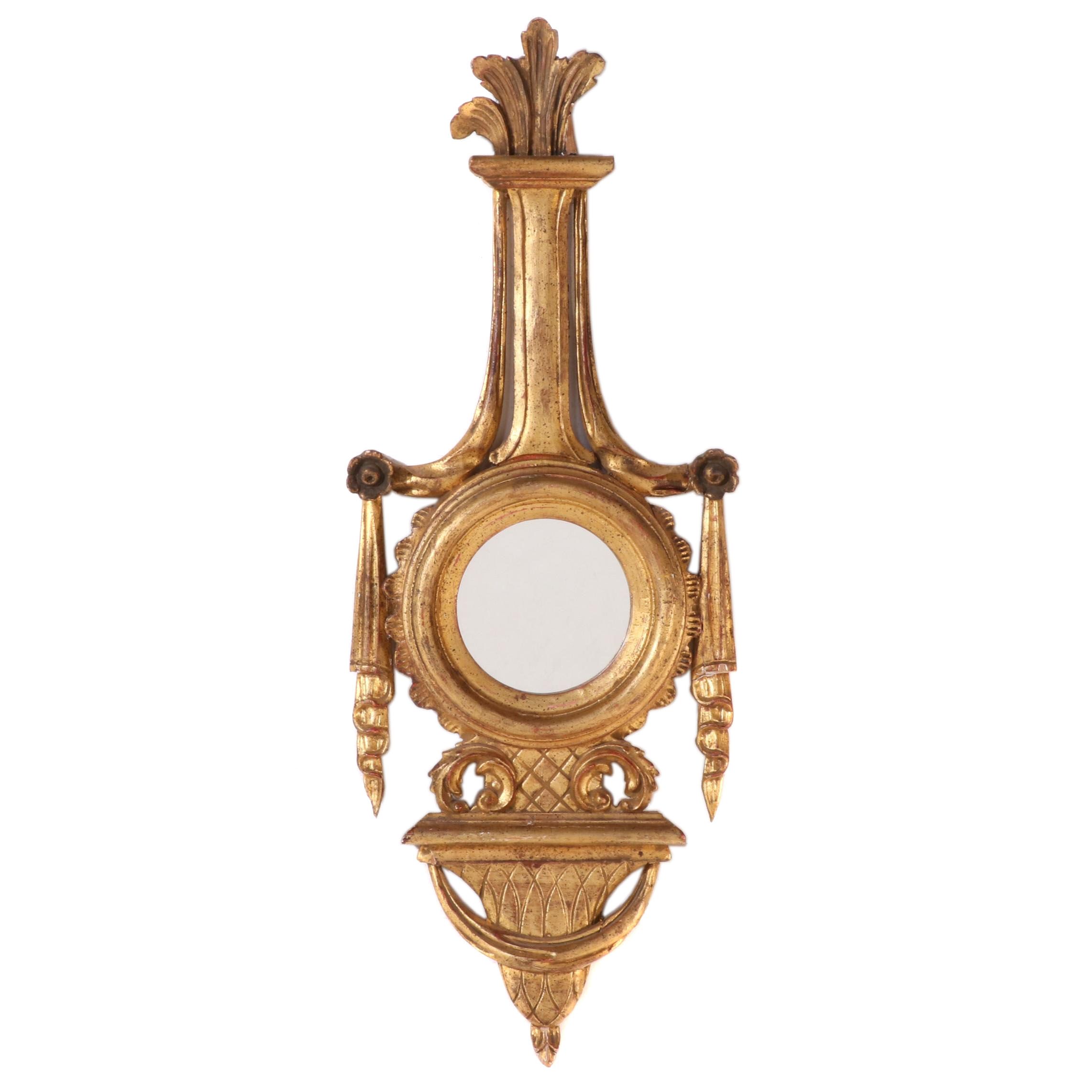 Italian Neoclassical Style Giltwood and Composition Mirror, Late 20th Century