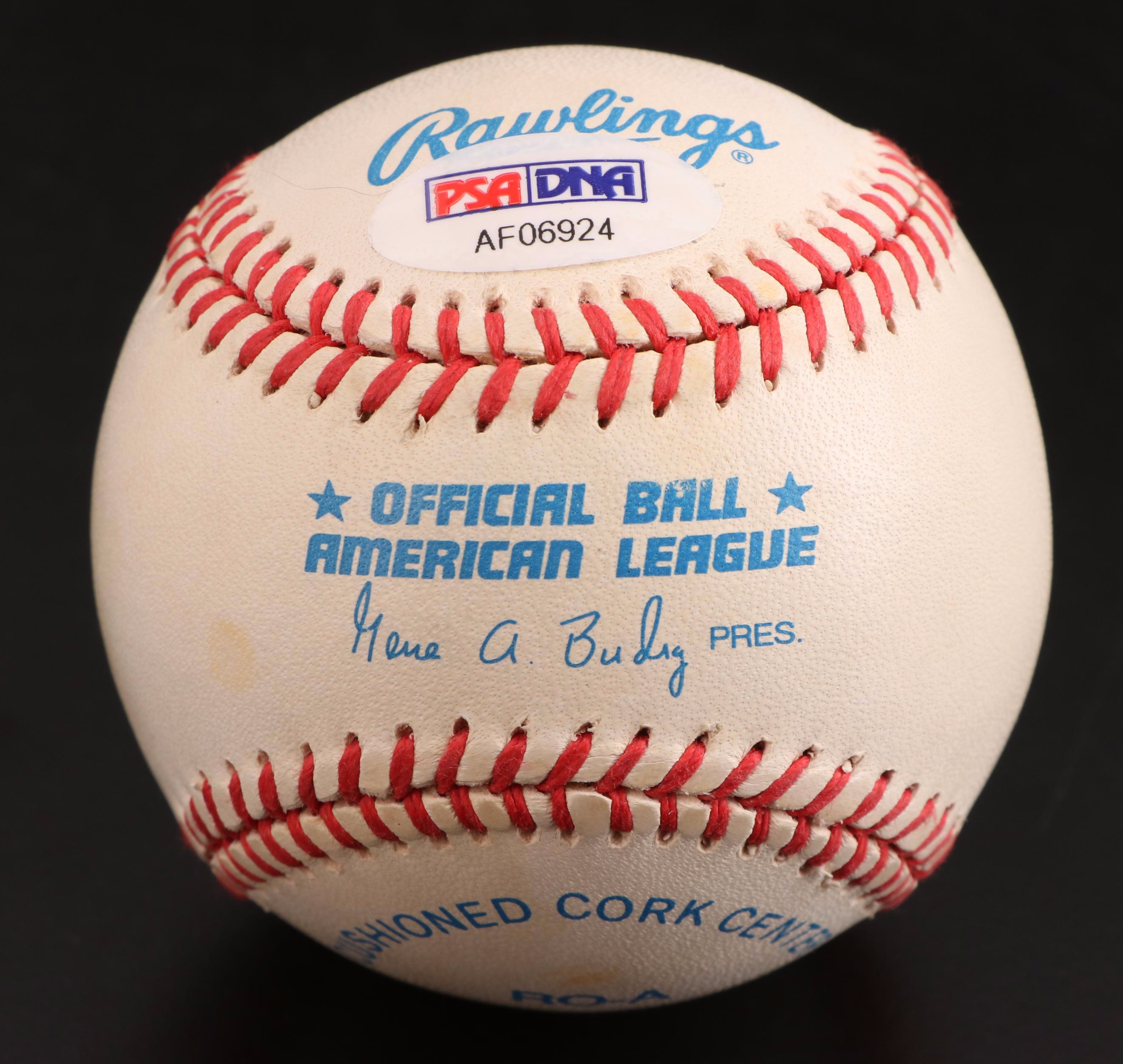 Derek Jeter Signed Rookie of the Year 1996 Rawlings American League Baseball