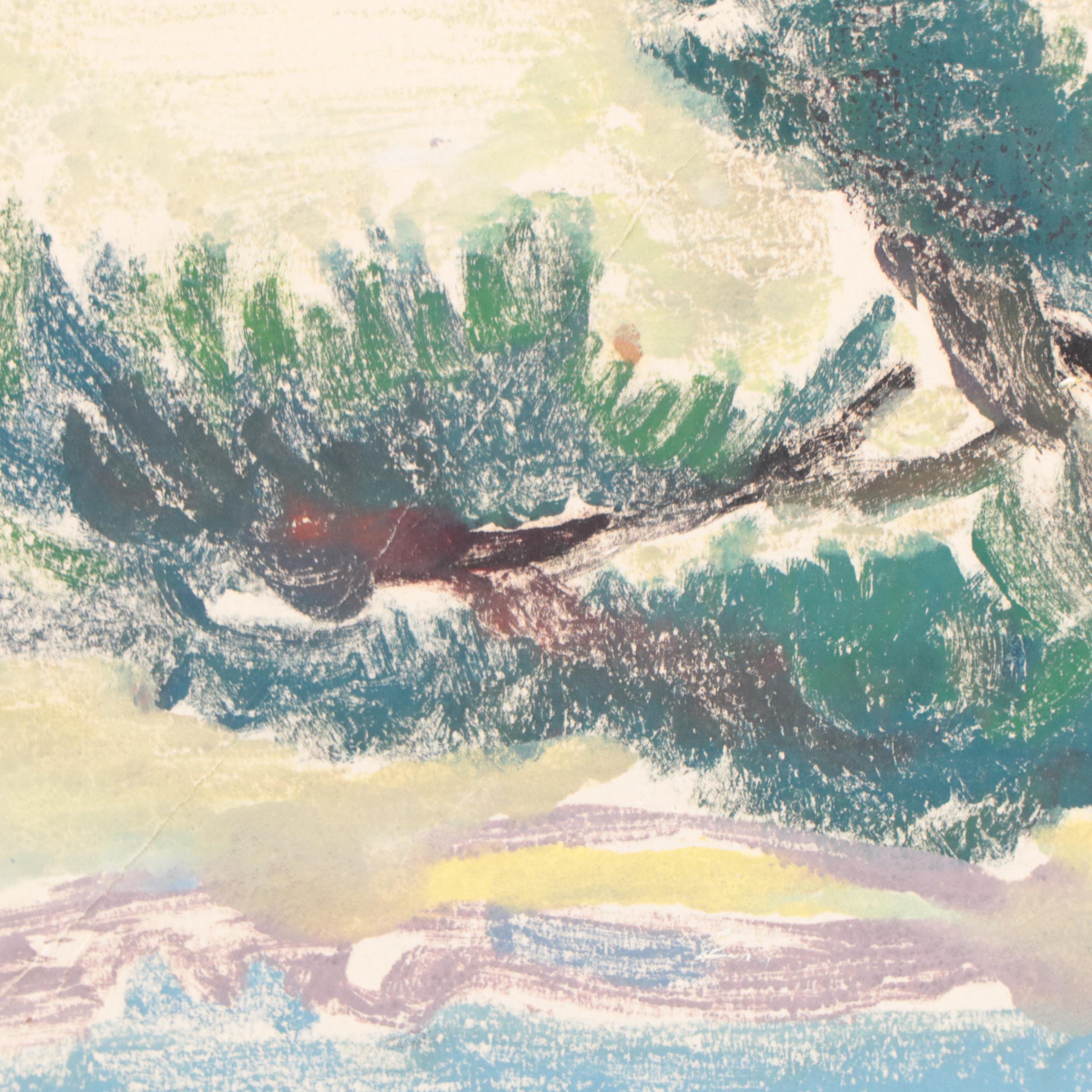 Watercolor Painting of Tree