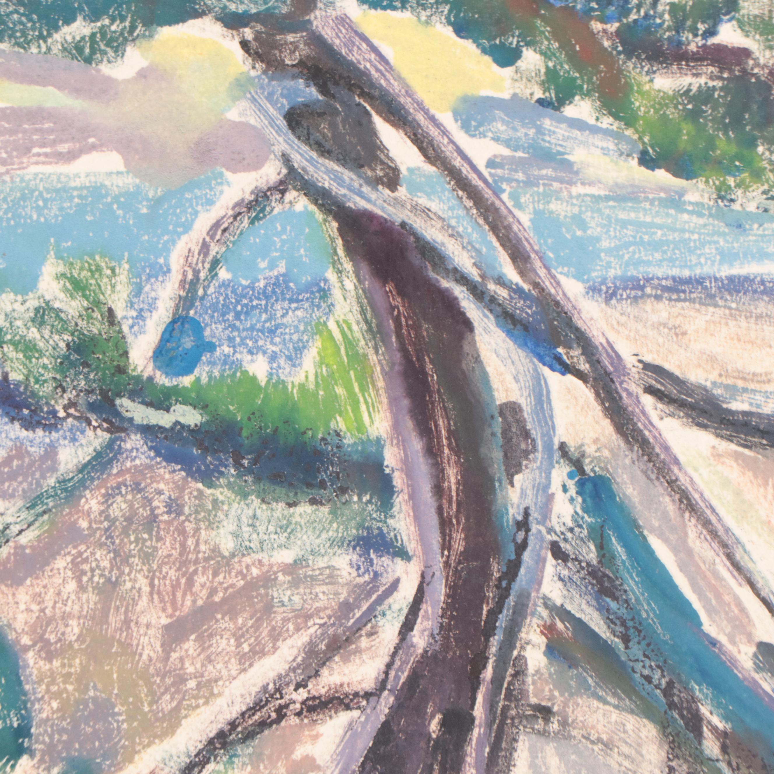 Watercolor Painting of Tree