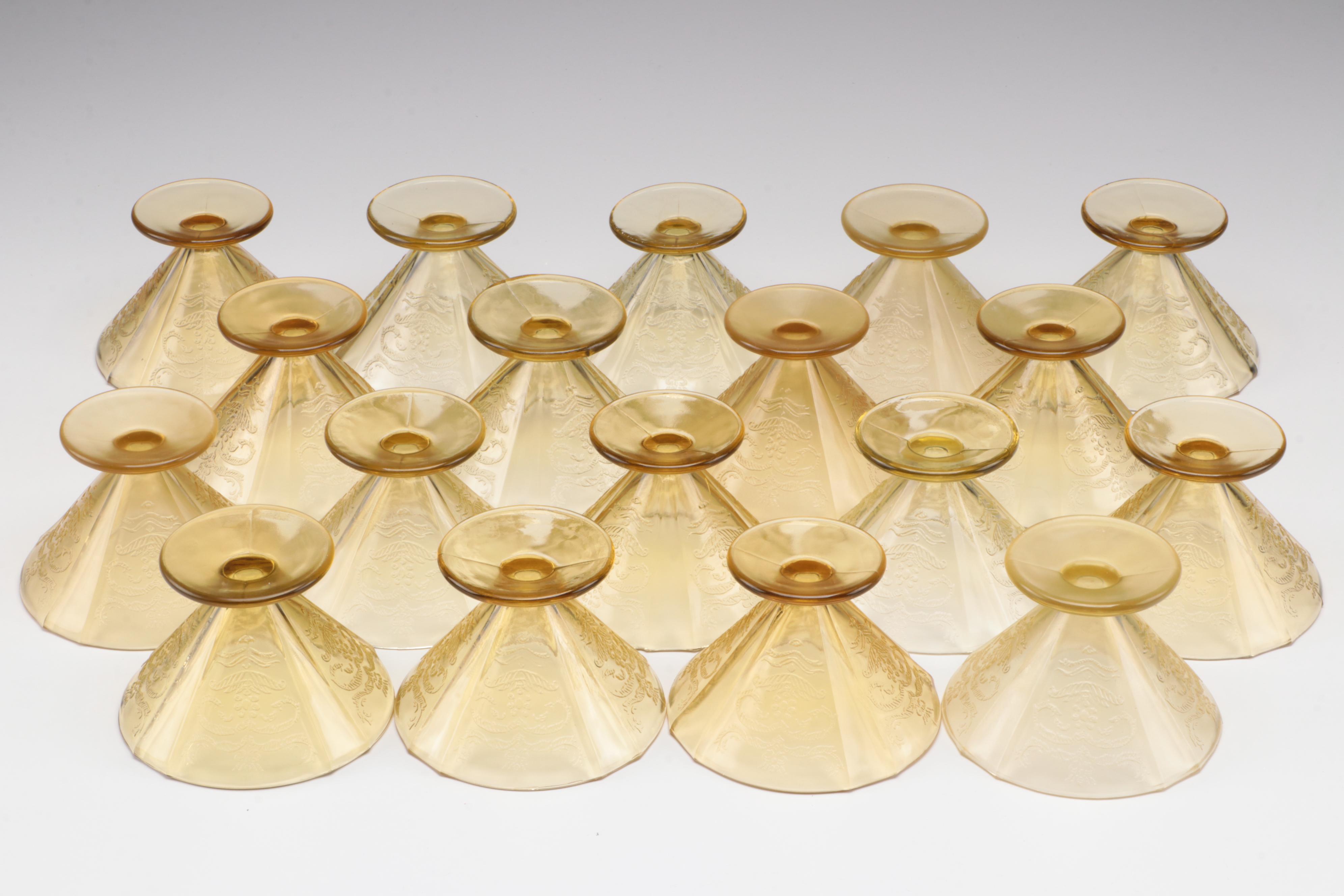 Indiana Glass "Recollection" Amber Glass Dinnerware and Serveware