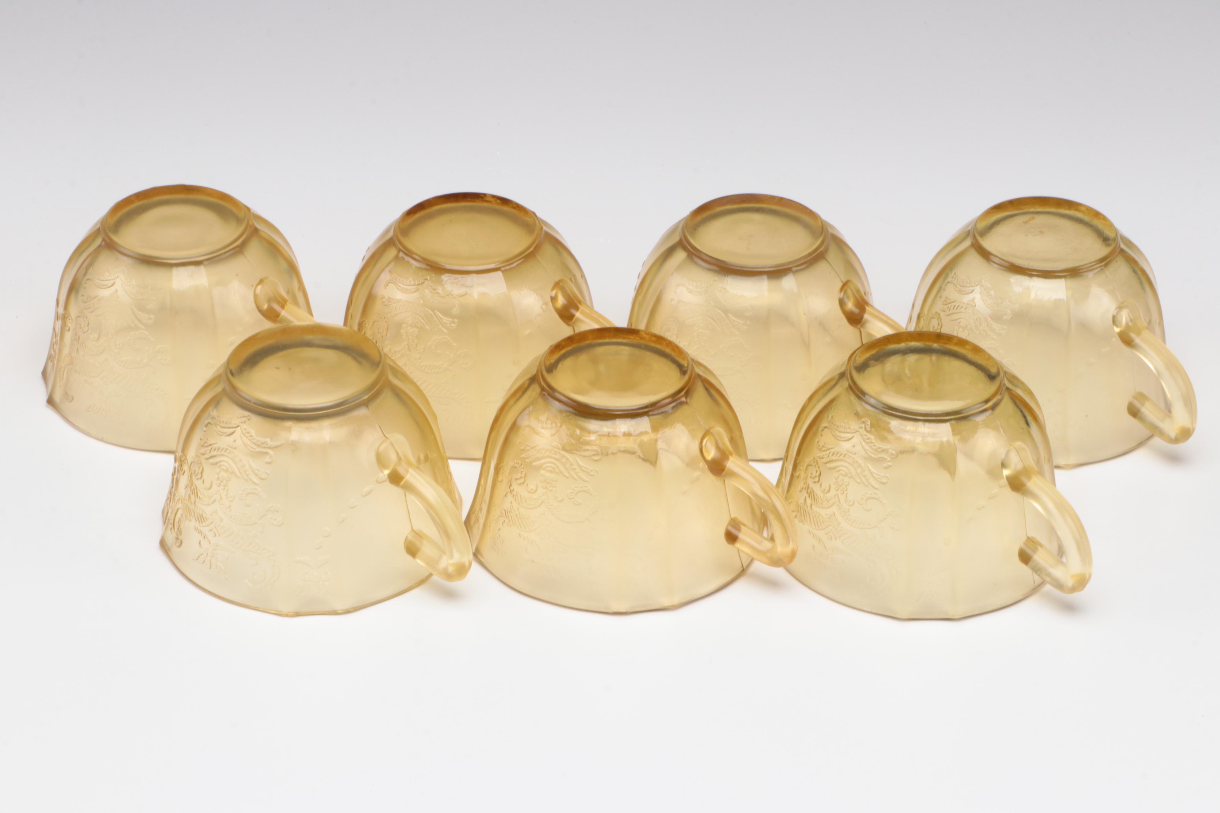 Indiana Glass "Recollection" Amber Glass Dinnerware and Serveware