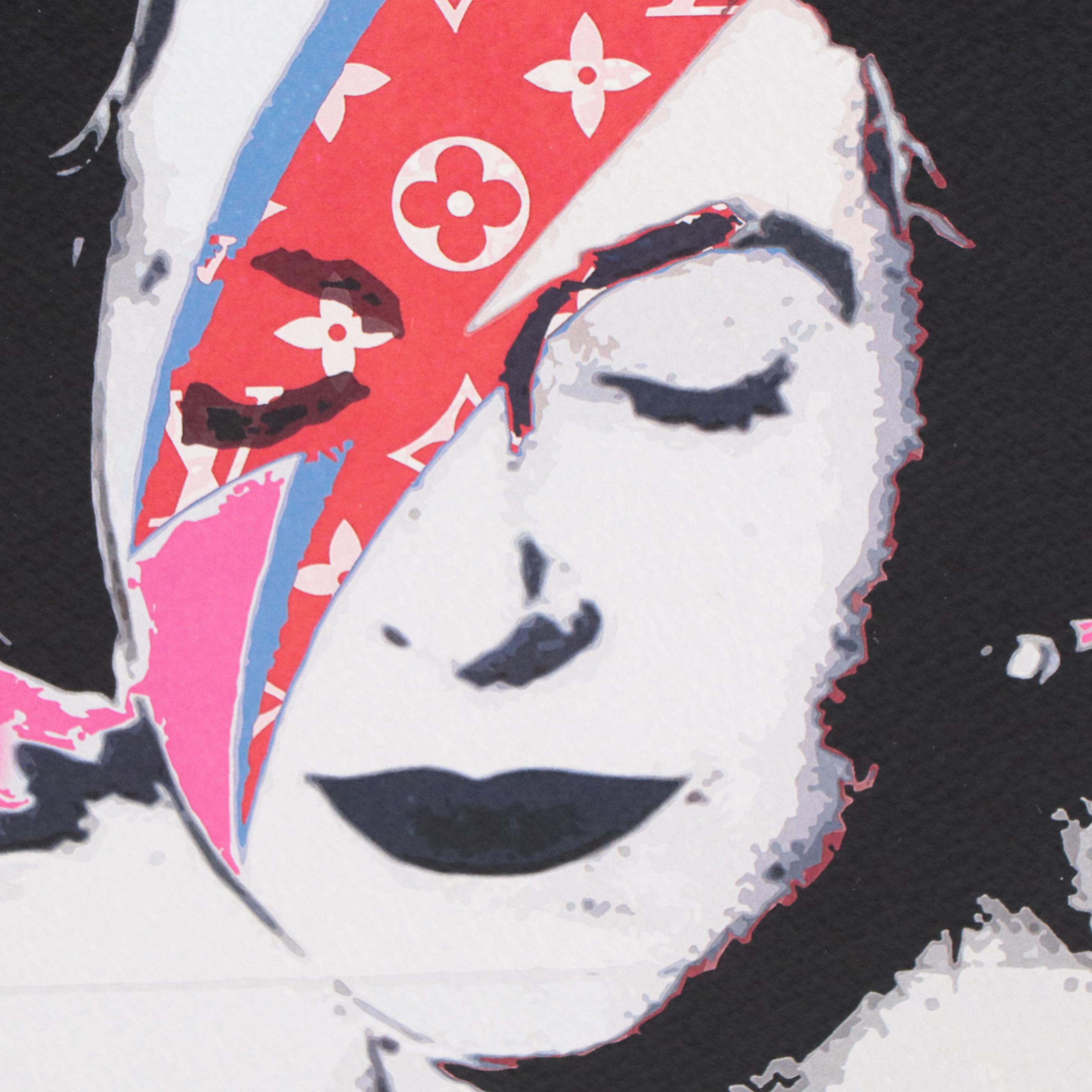Death NYC Pop Art Graphic Print of the Queen as Ziggy, 2022