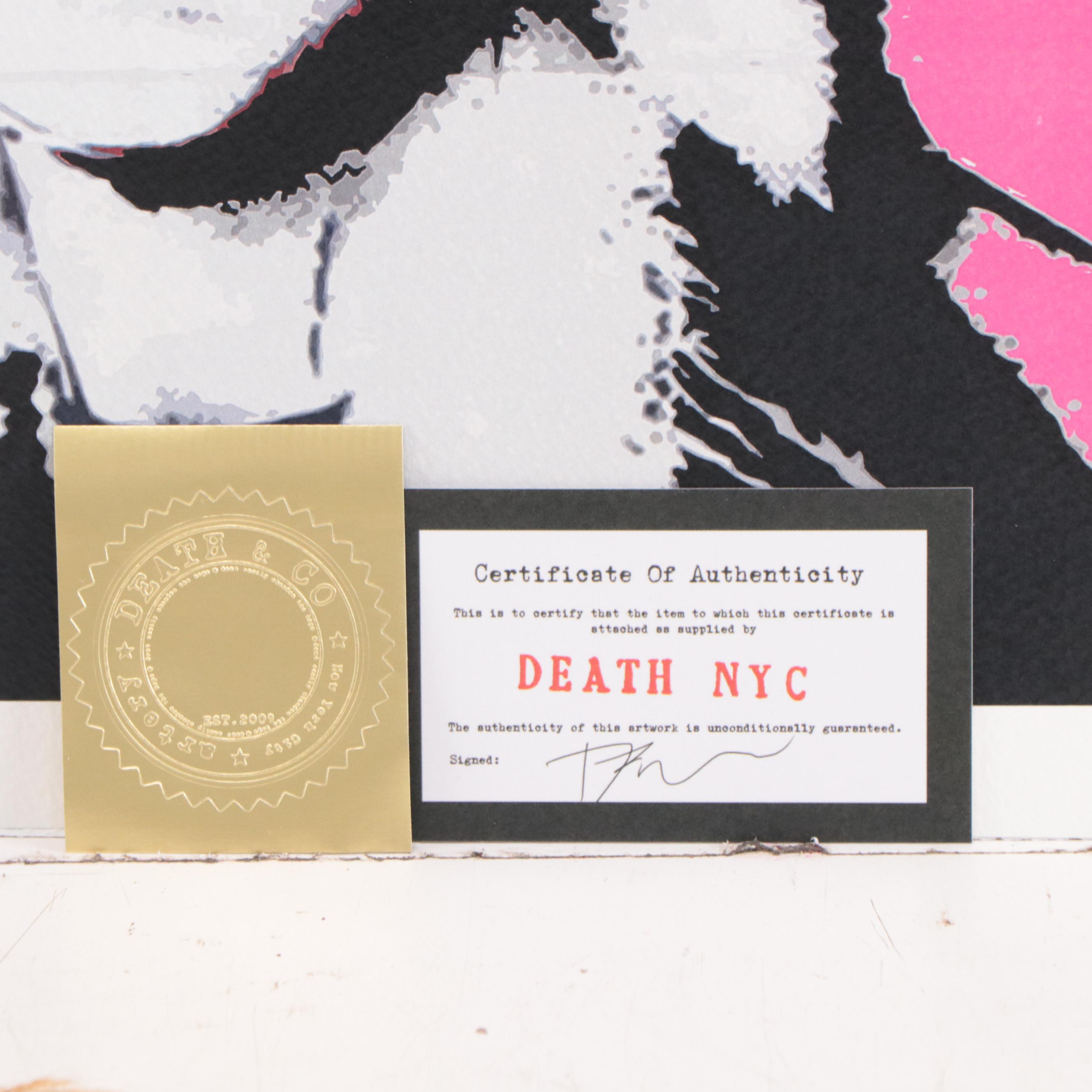 Death NYC Pop Art Graphic Print of the Queen as Ziggy, 2022