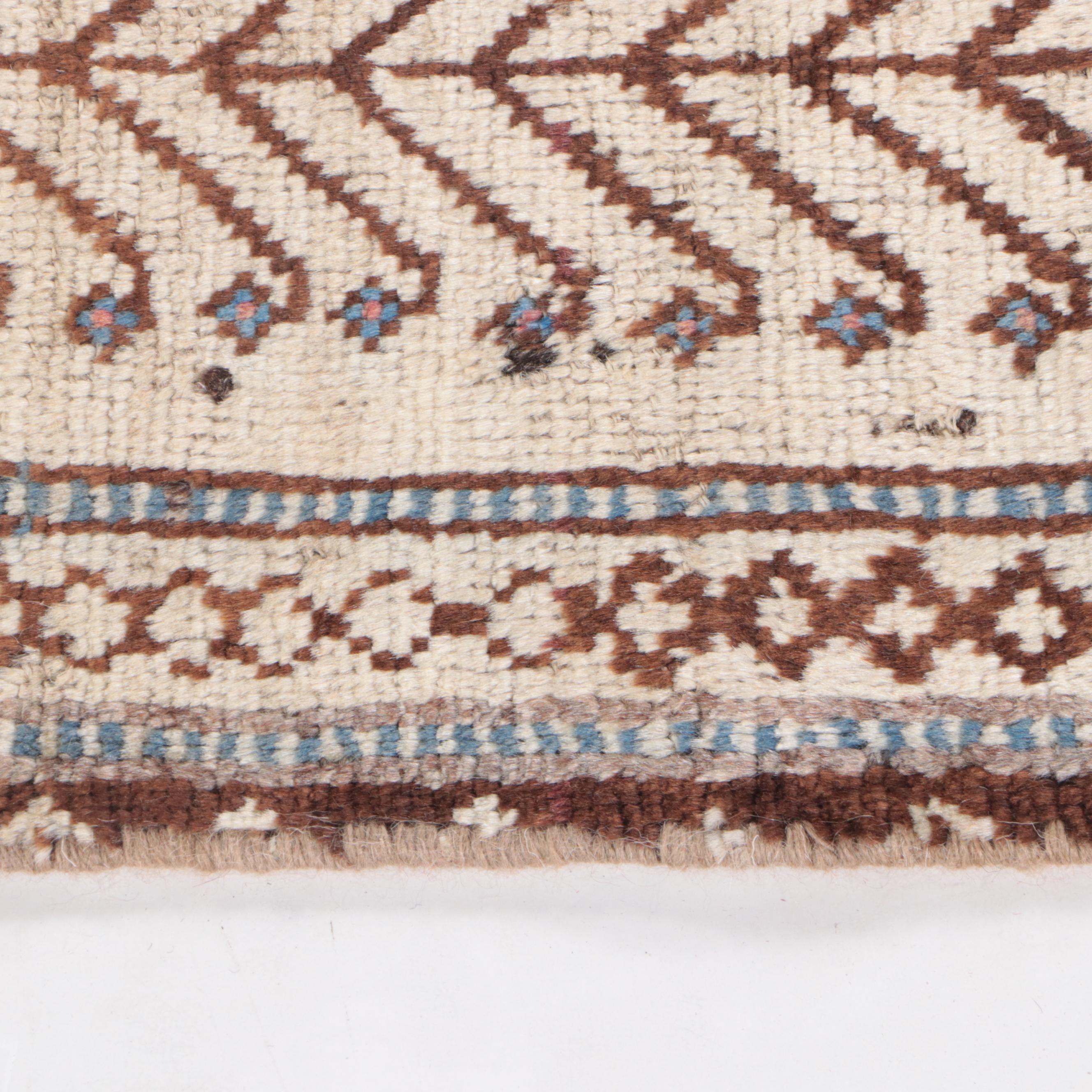 3'6 x 6'11 Hand-Knotted Afghan Tribal Area Rug