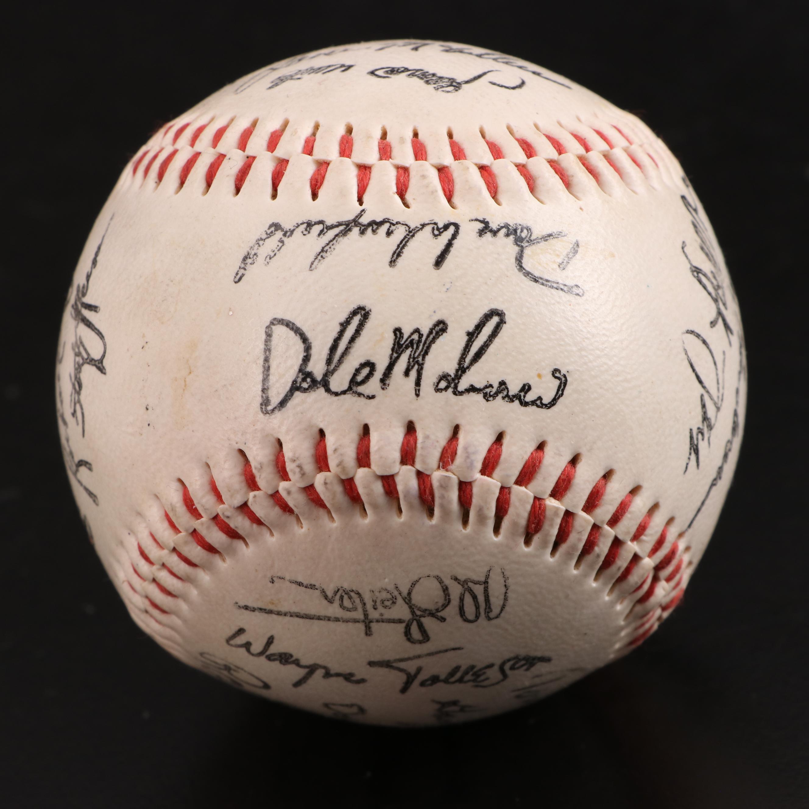 Dave Phillips 1987 WS Umpire Signed Baseball with More Commemorative Baseballs