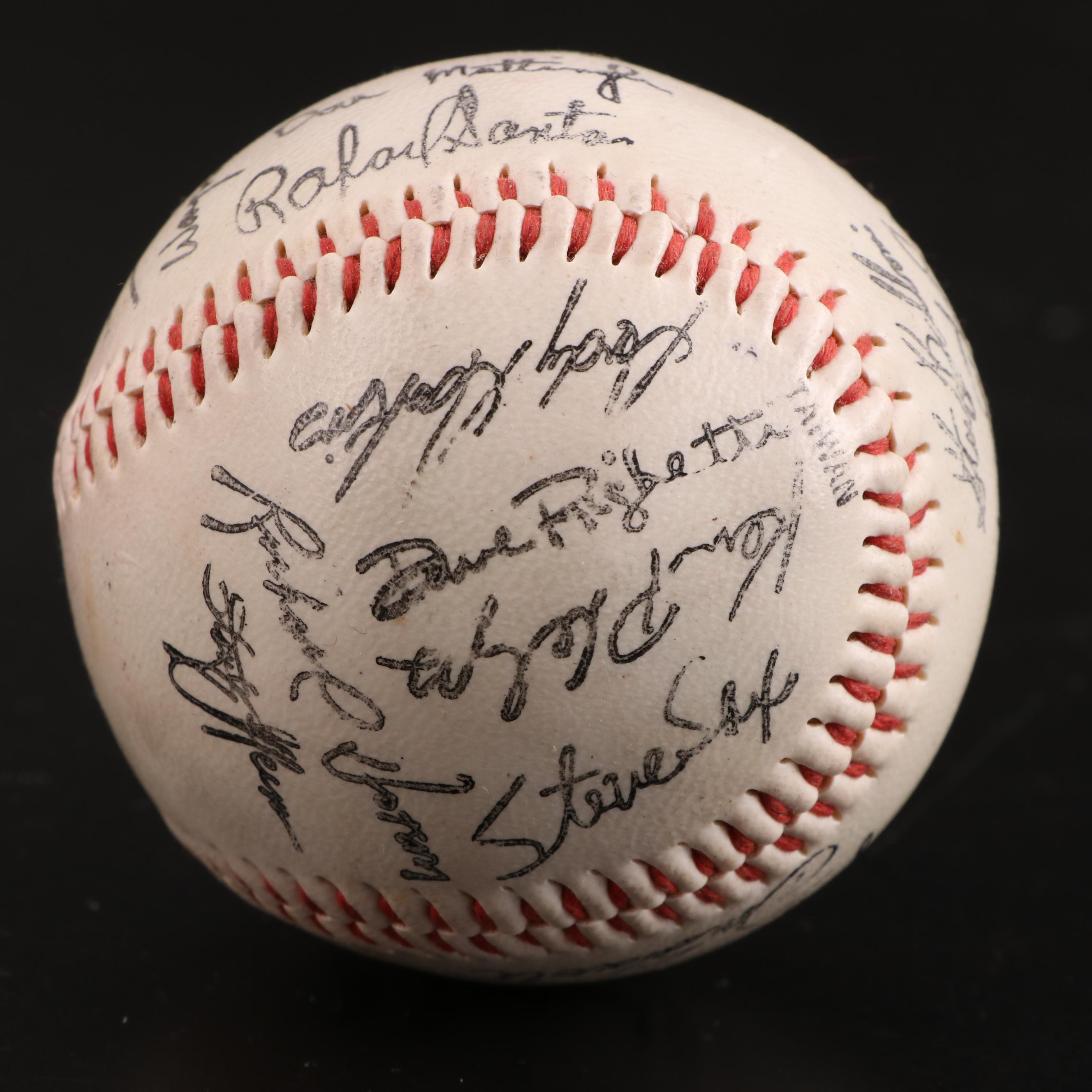 Dave Phillips 1987 WS Umpire Signed Baseball with More Commemorative Baseballs