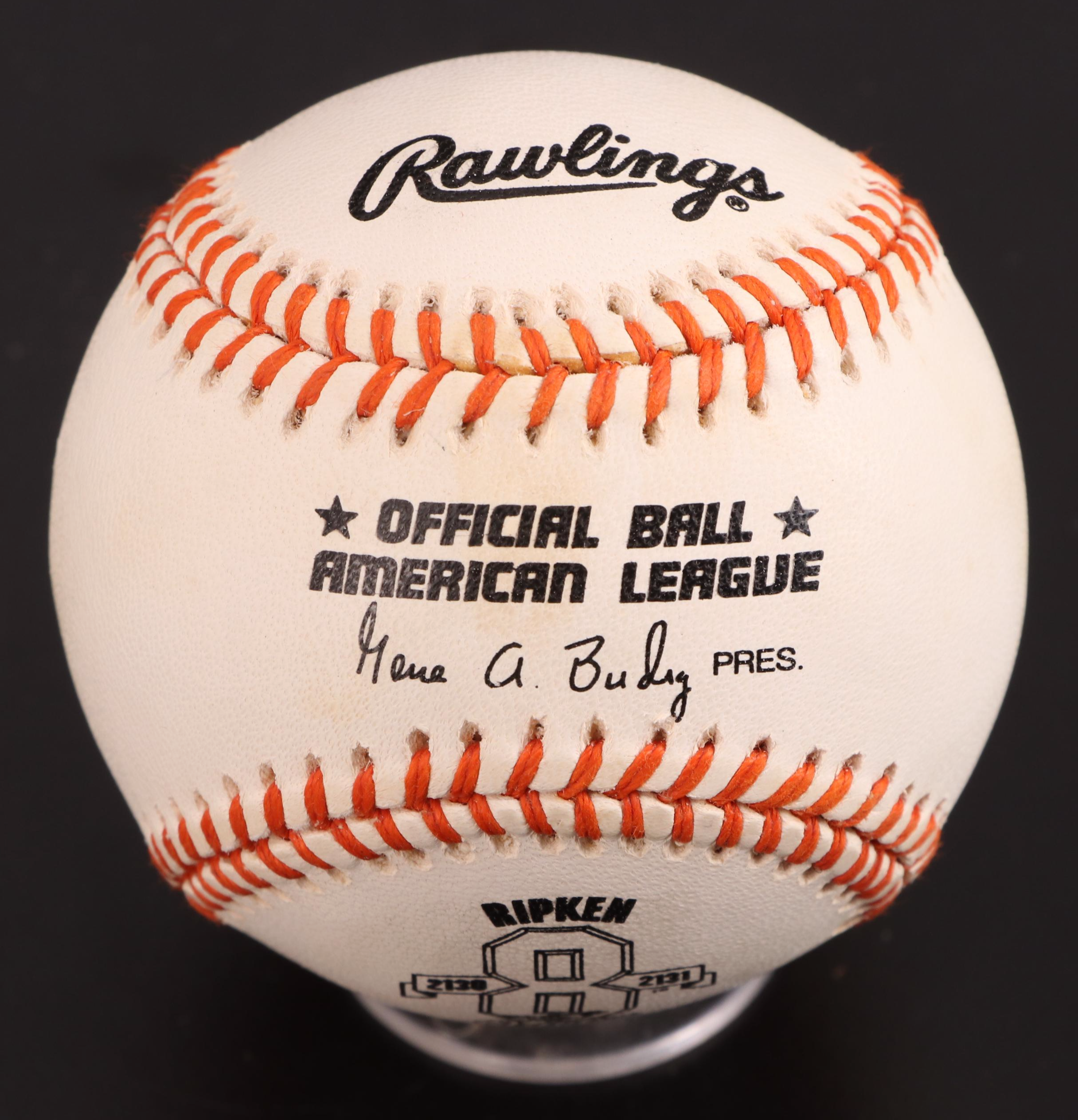 Dave Phillips 1987 WS Umpire Signed Baseball with More Commemorative Baseballs