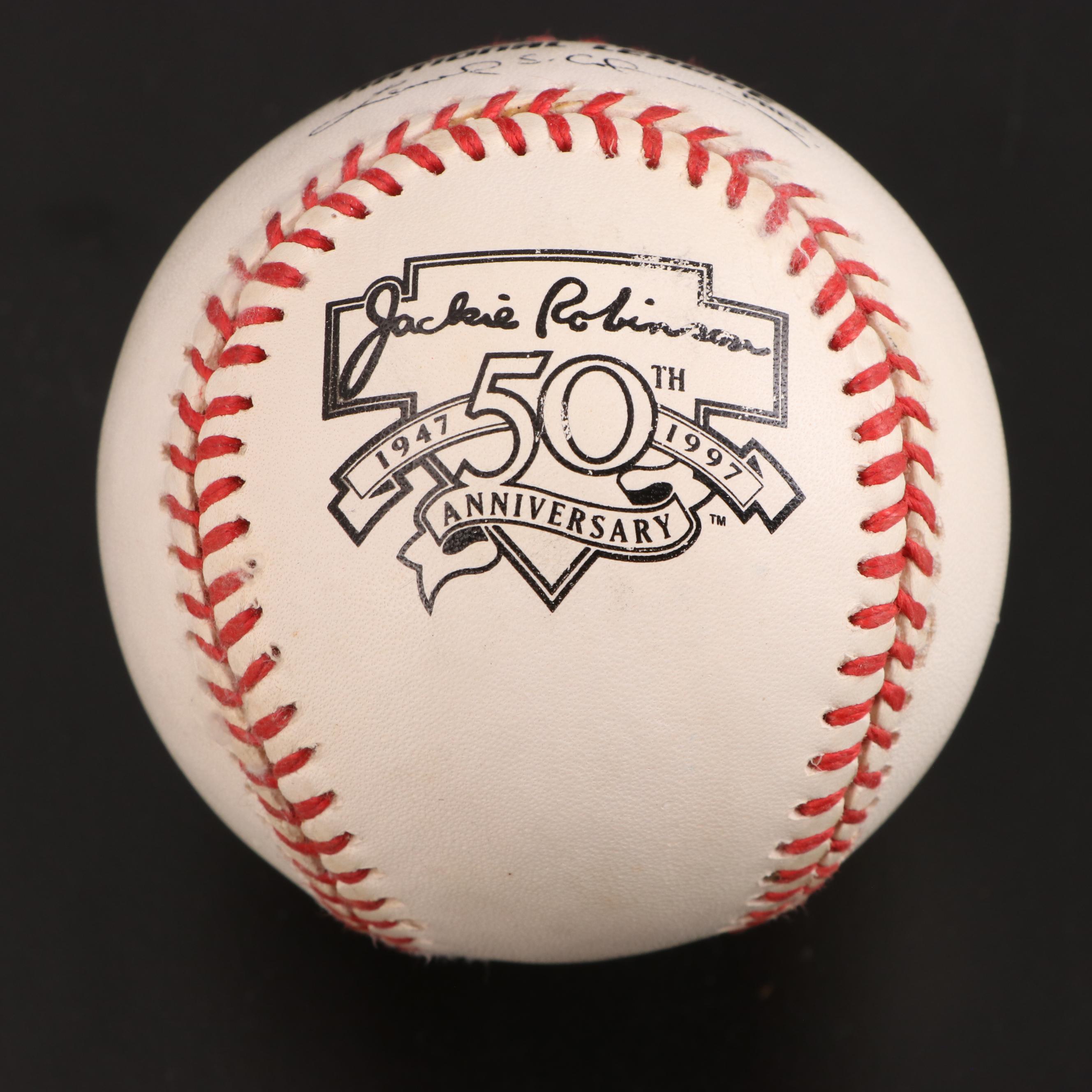 Dave Phillips 1987 WS Umpire Signed Baseball with More Commemorative Baseballs