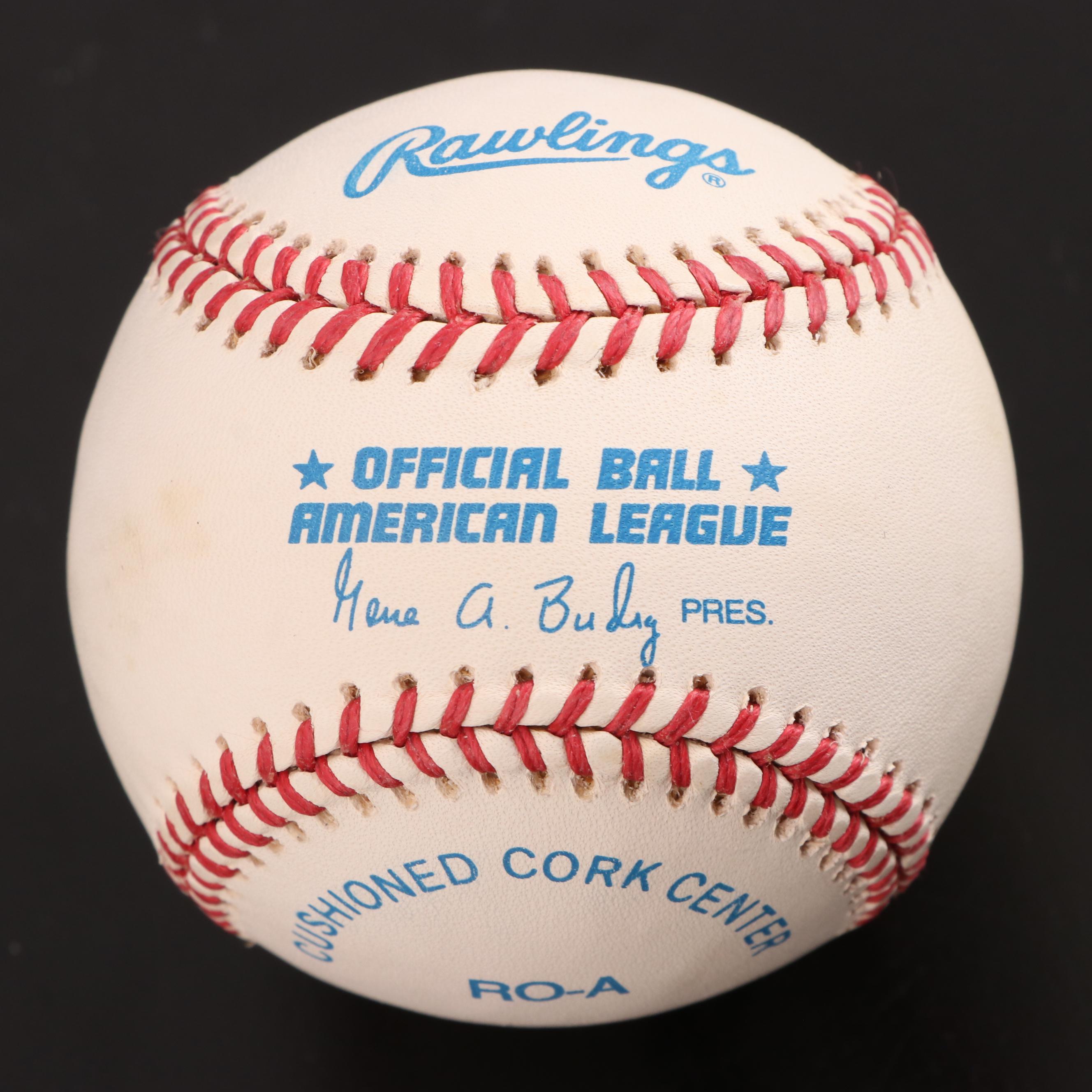 Dave Phillips 1987 WS Umpire Signed Baseball with More Commemorative Baseballs