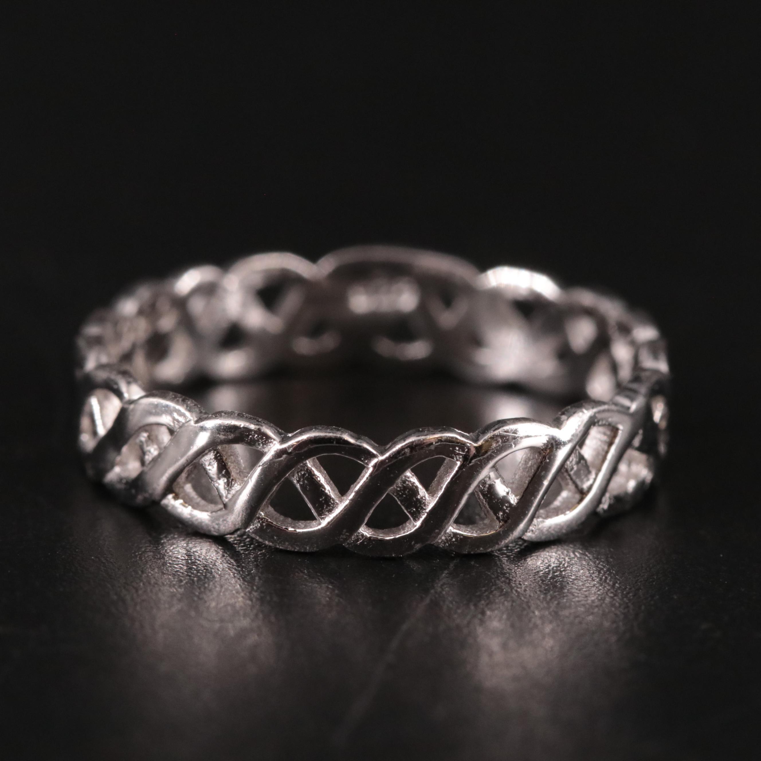 Sterling Lattice Band