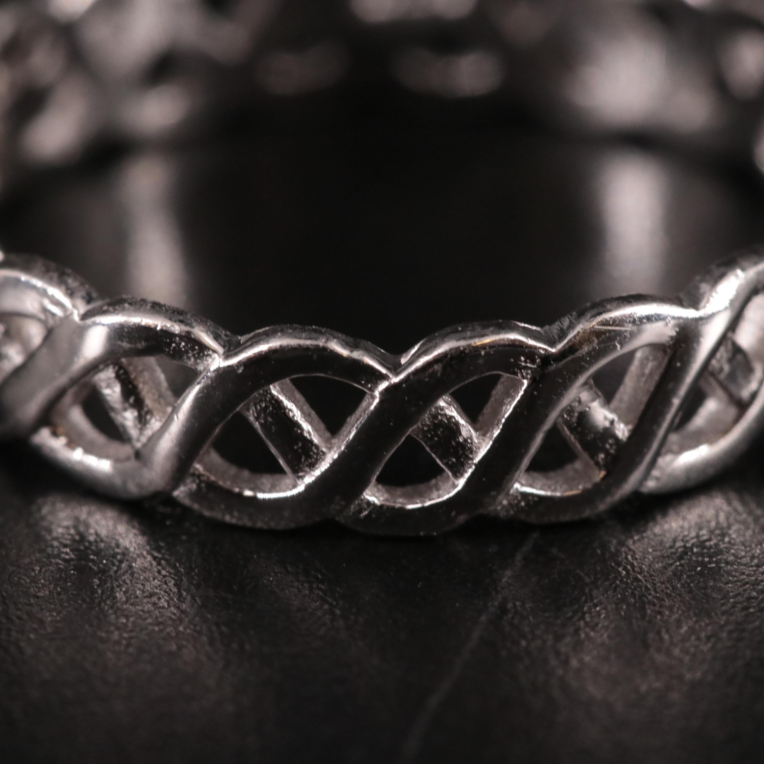 Sterling Lattice Band