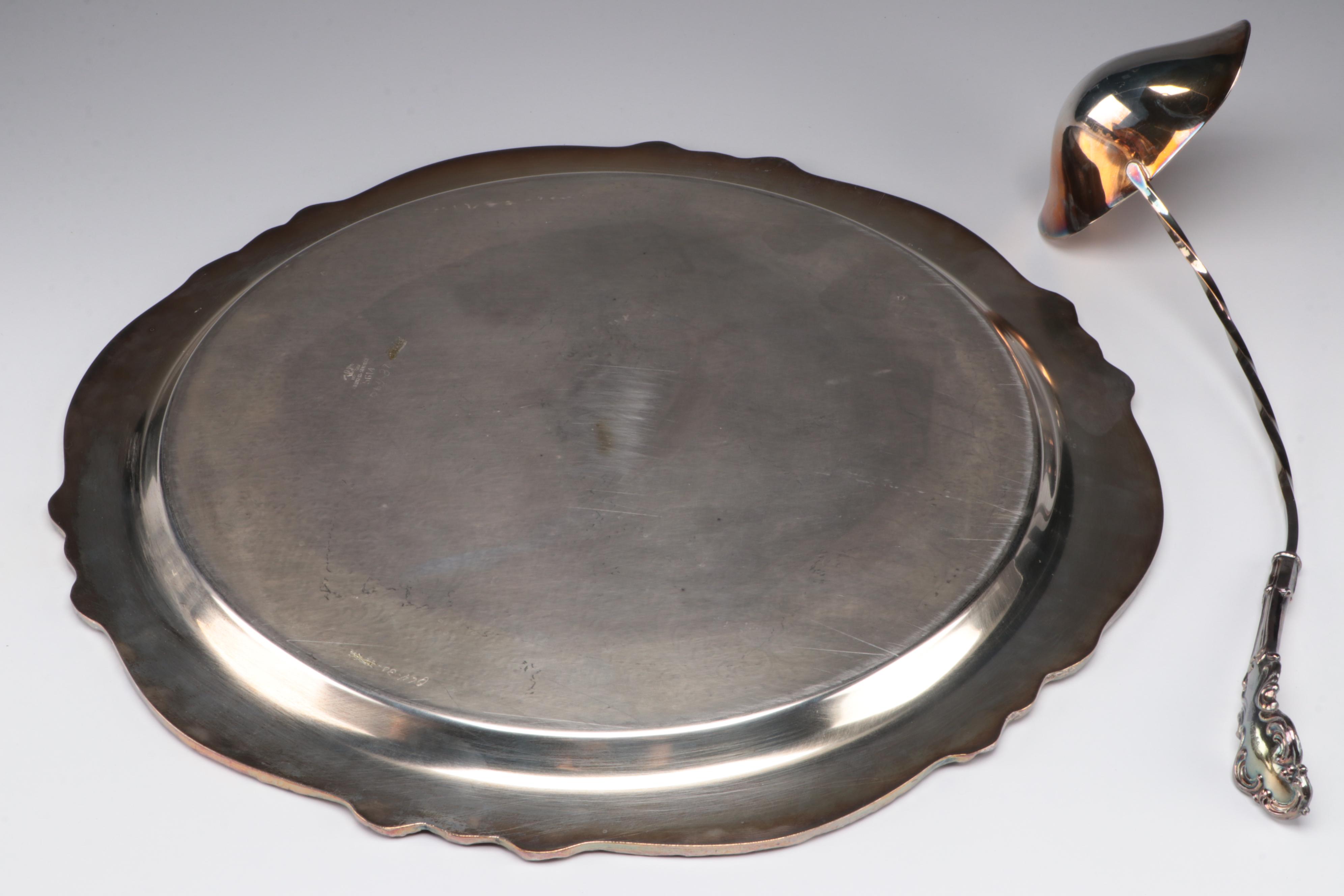 F.B Rogers Silver Plate Punch Service, Mid-20th Century