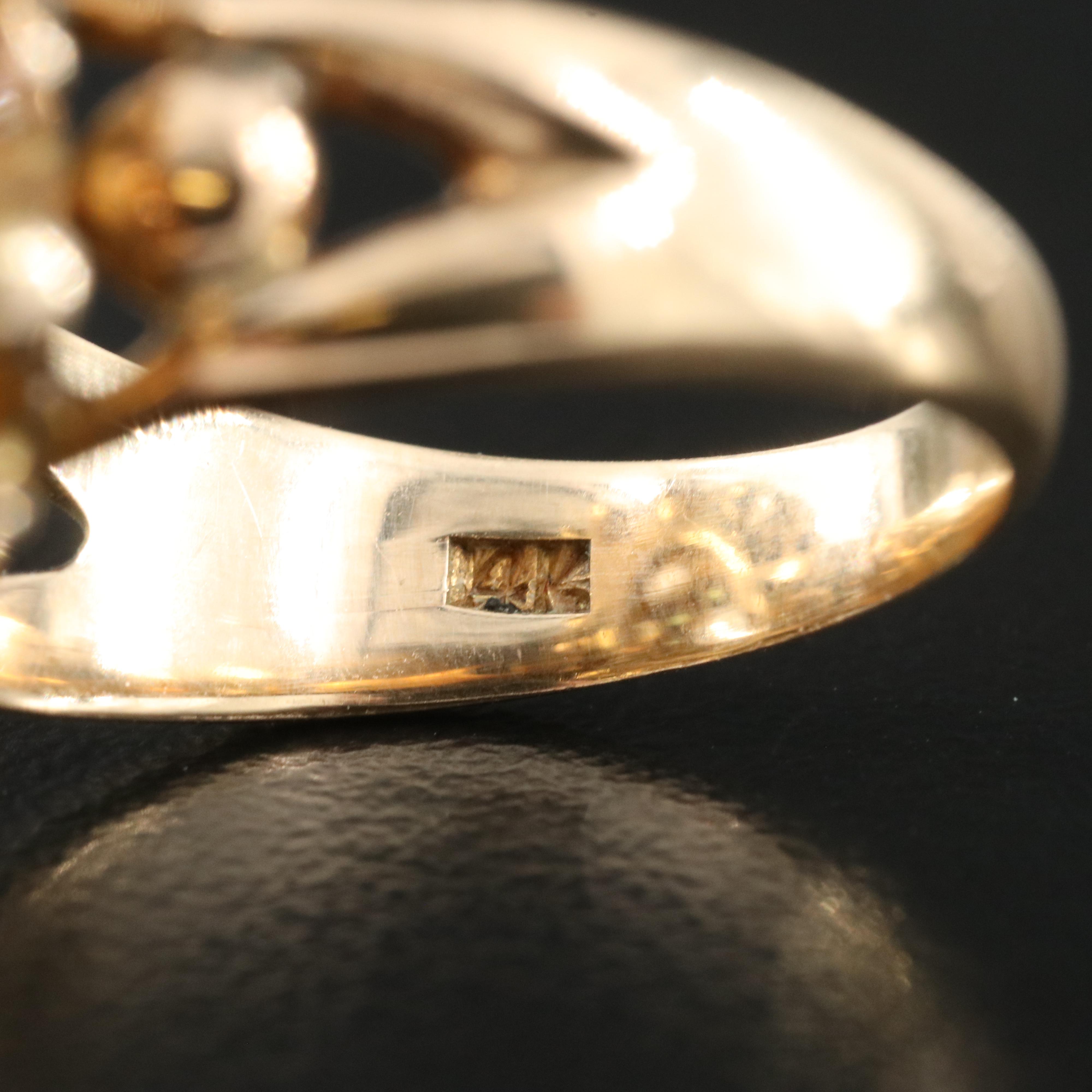 14K Opal, Tourmaline and Citrine Bombé Ring