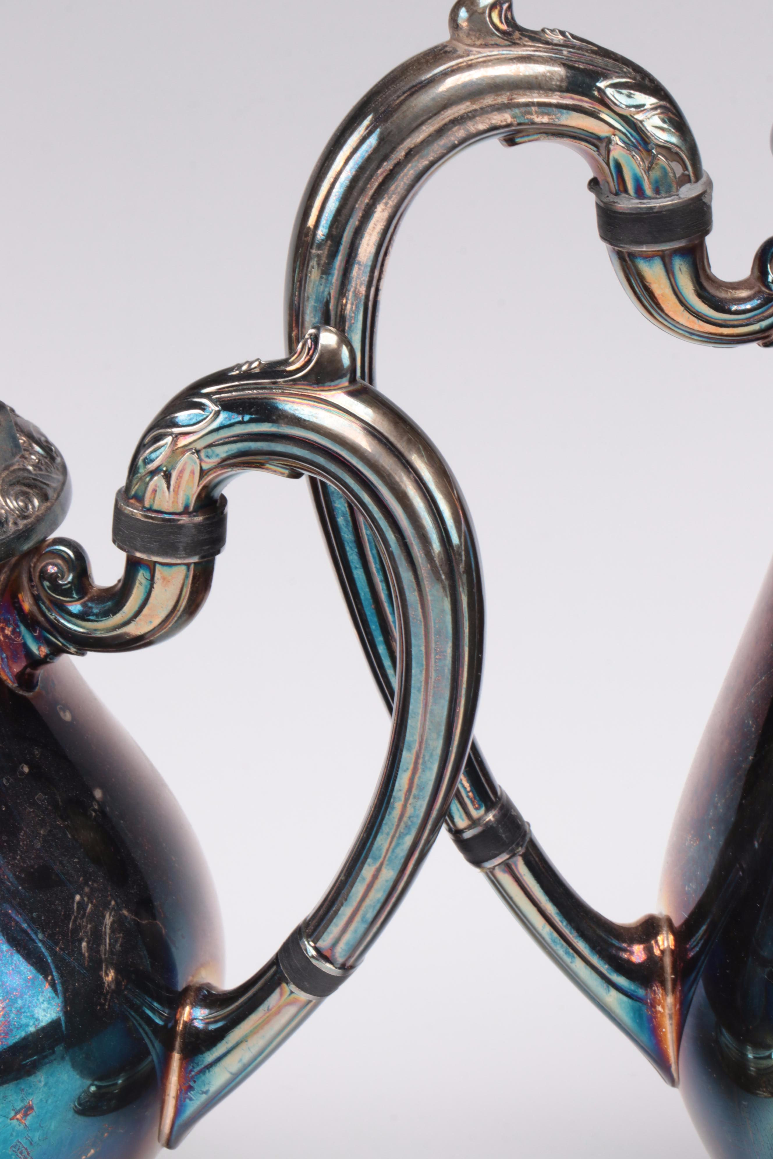 Oneida Community "Queen Bess" Tudor Plate Tea Service with Tray