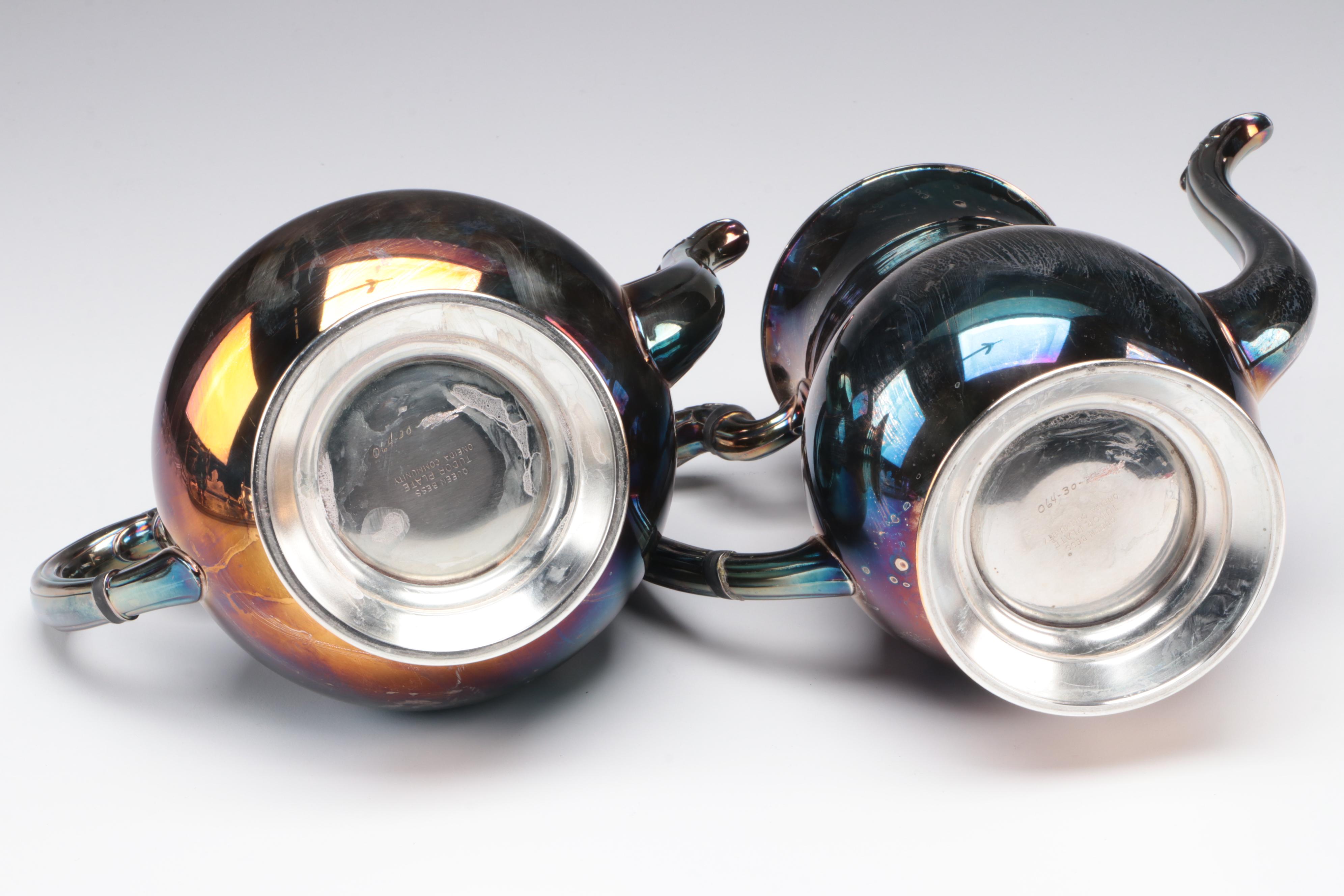 Oneida Community "Queen Bess" Tudor Plate Tea Service with Tray