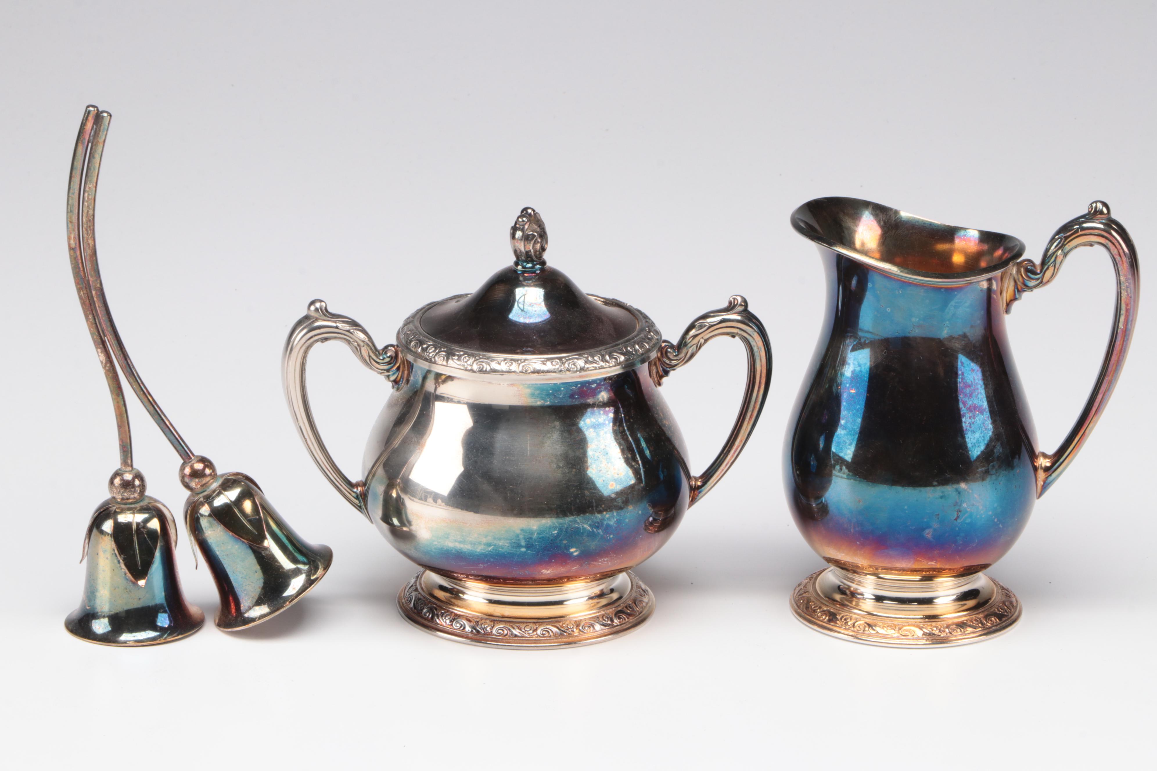 Oneida Community "Queen Bess" Tudor Plate Tea Service with Tray