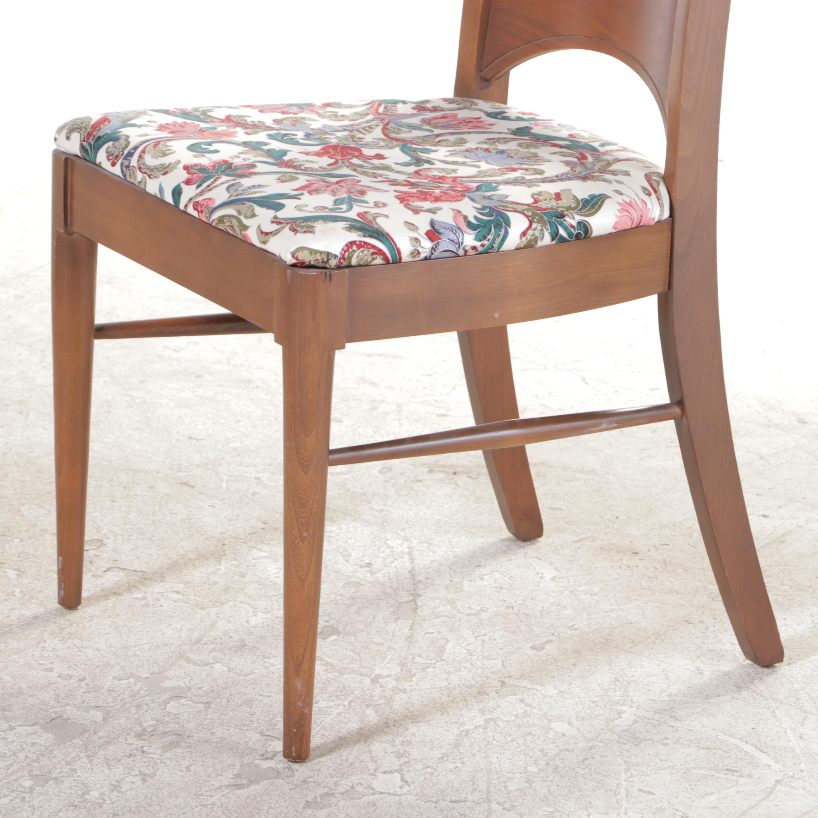 Six-Piece Blowing Rock Furniture Mid Century Modern Walnut Dining Set