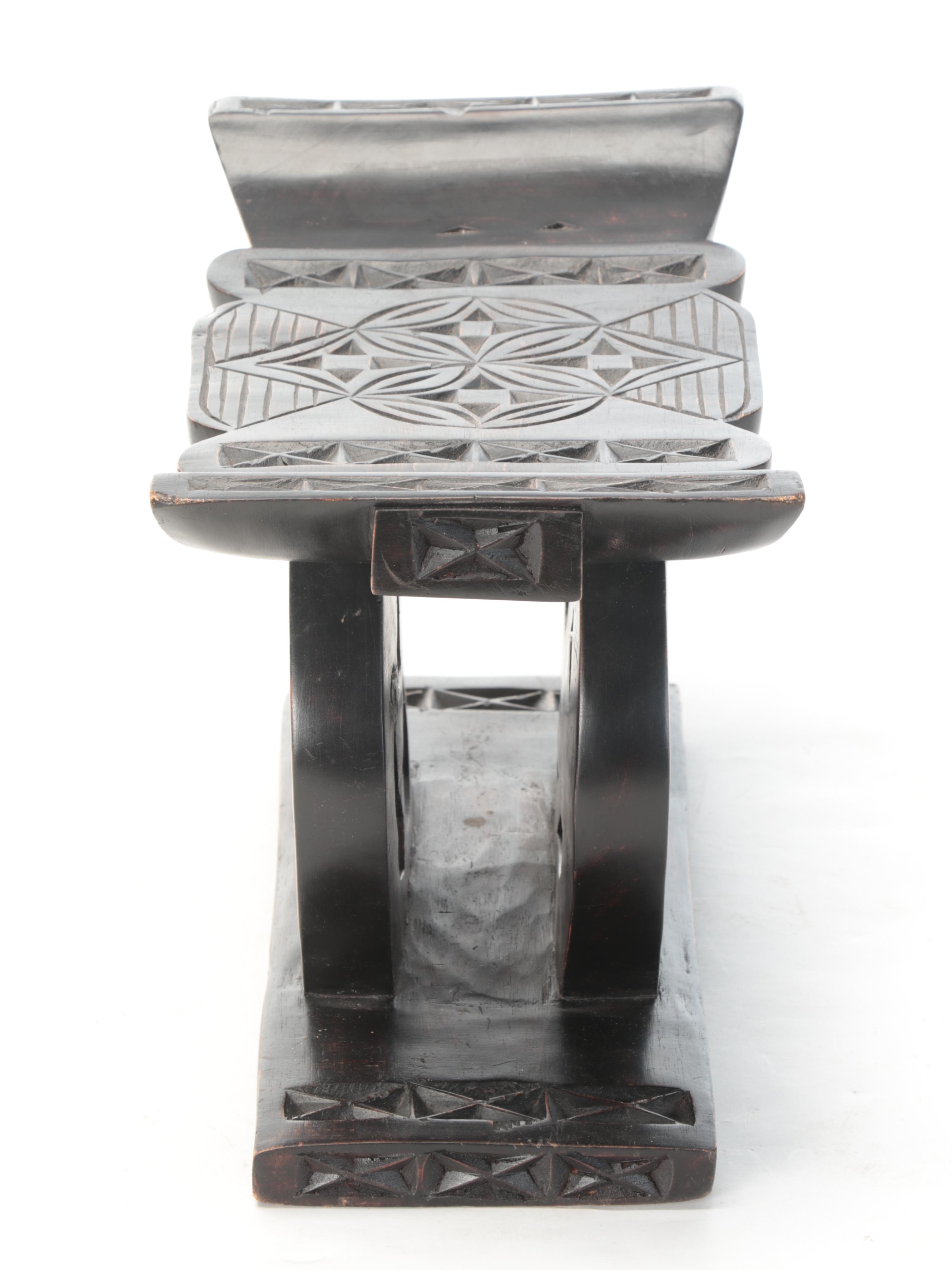Asante (Ghana) Carved Wooden Stool