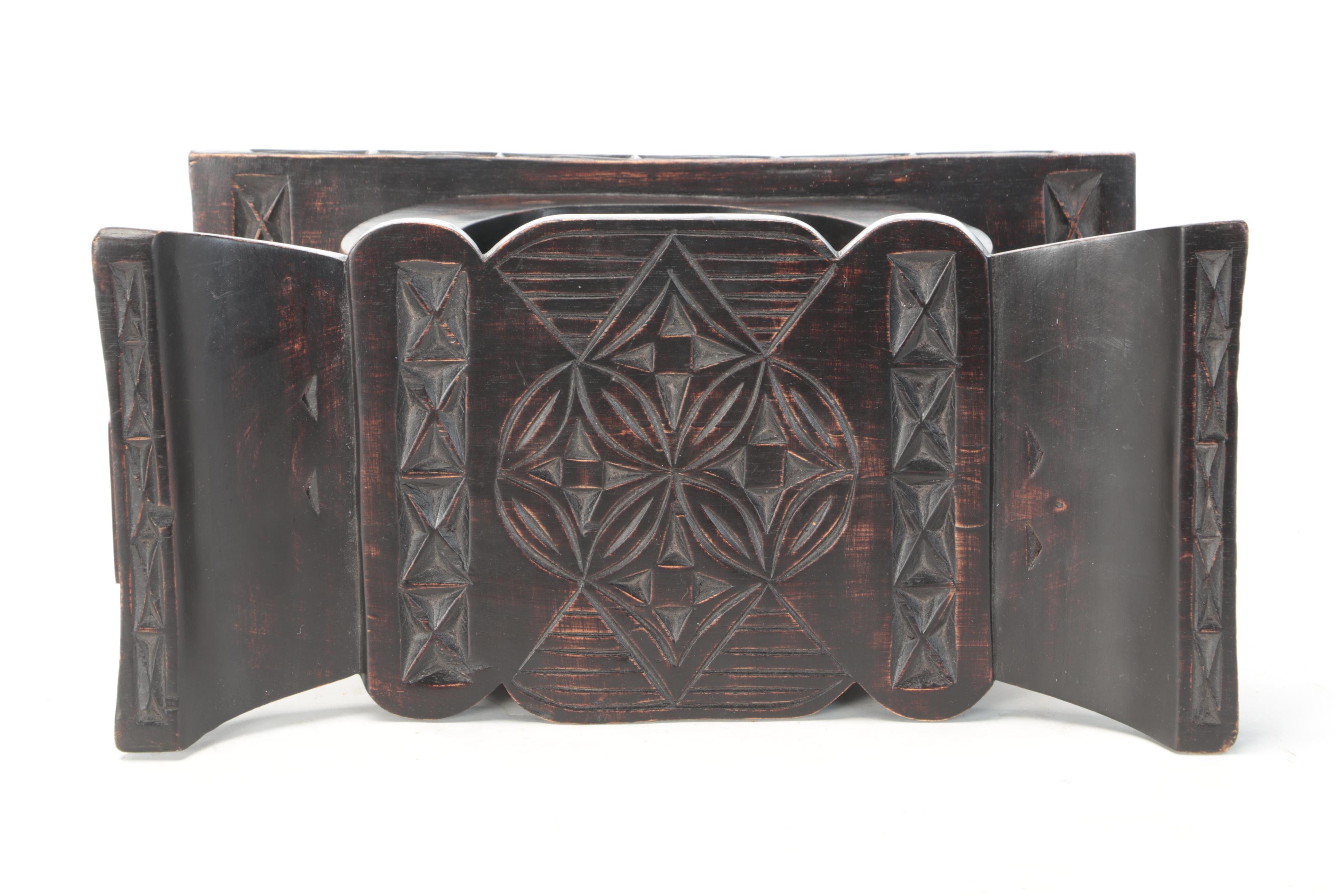 Asante (Ghana) Carved Wooden Stool