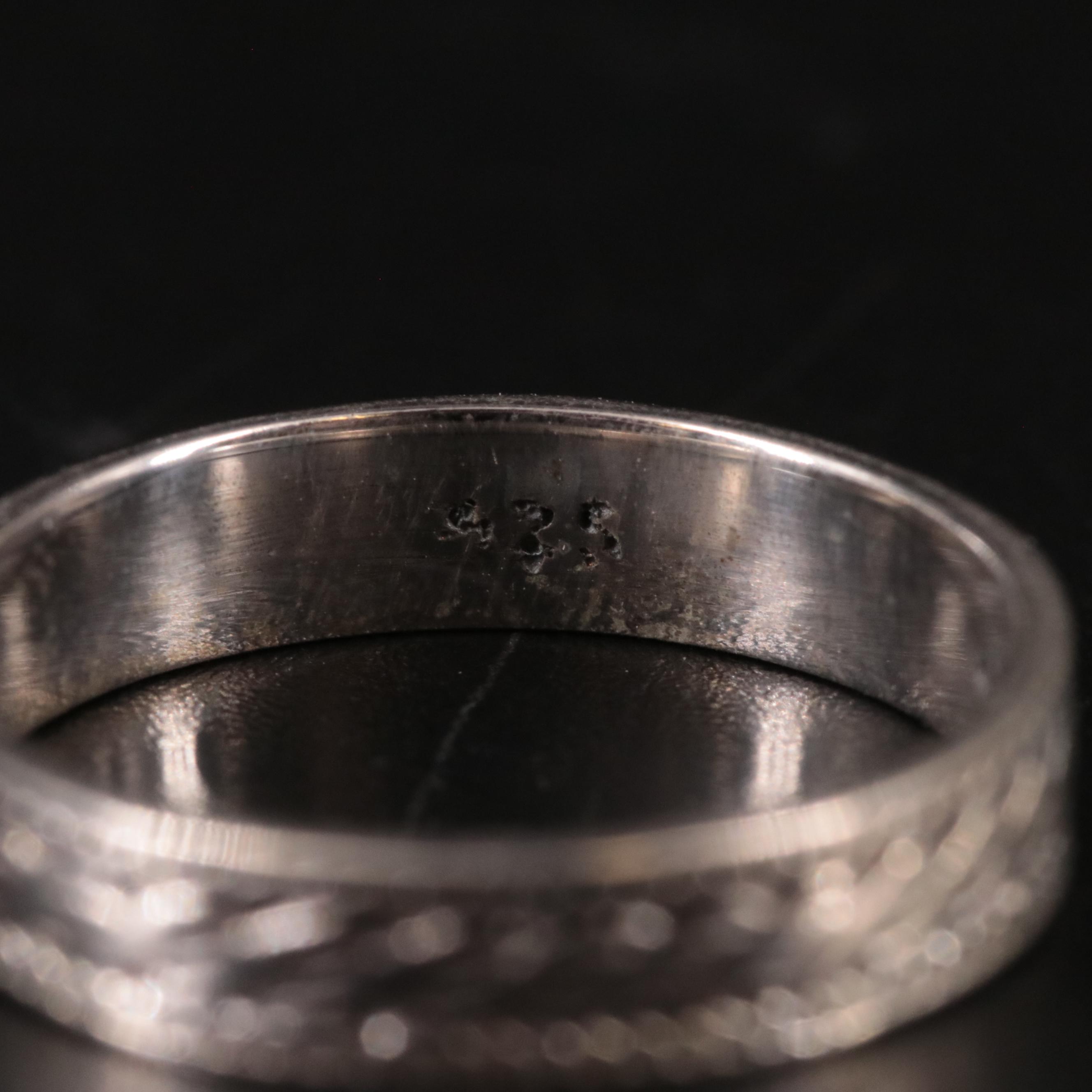 Sterling Textured Band
