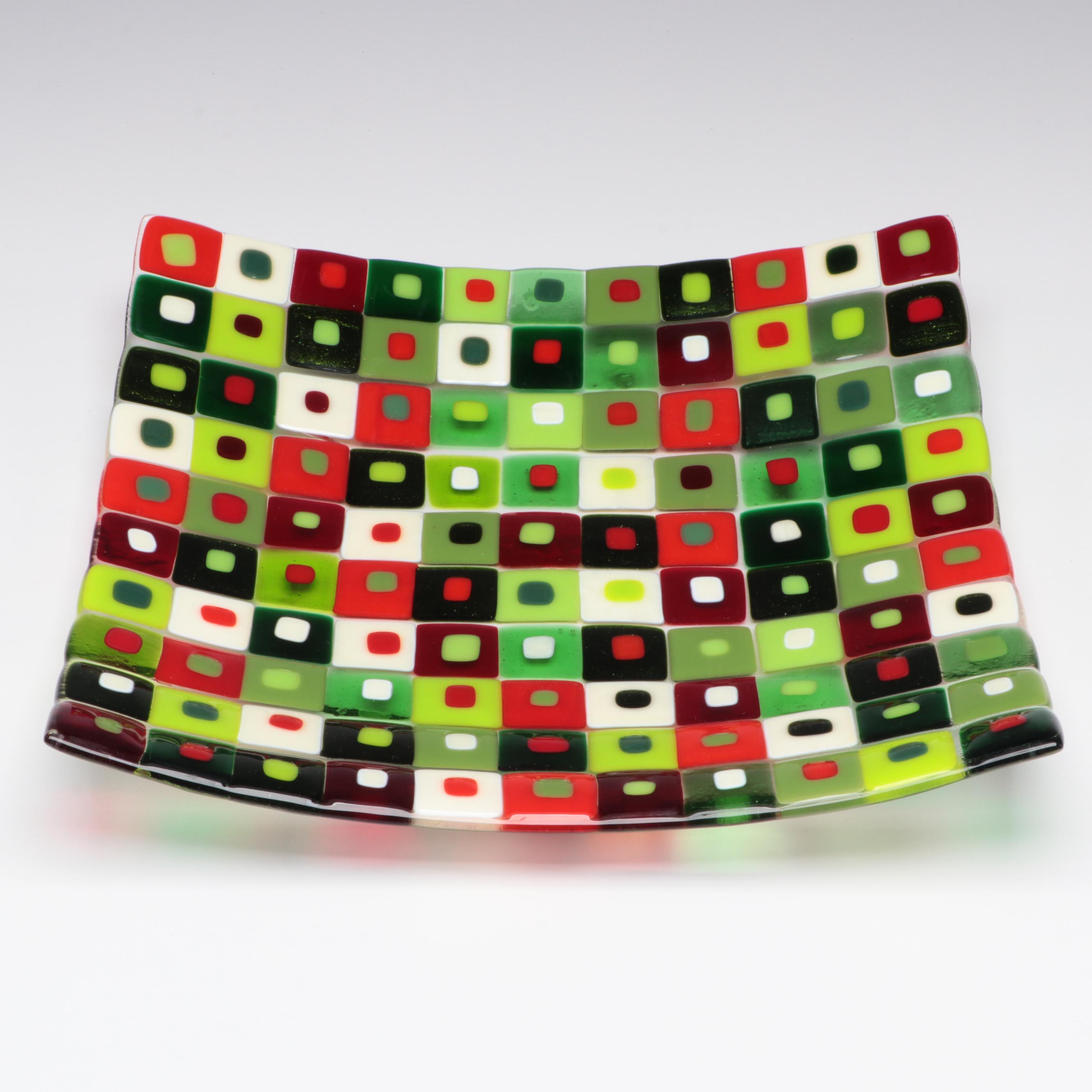Case Island Fused Glass Tray