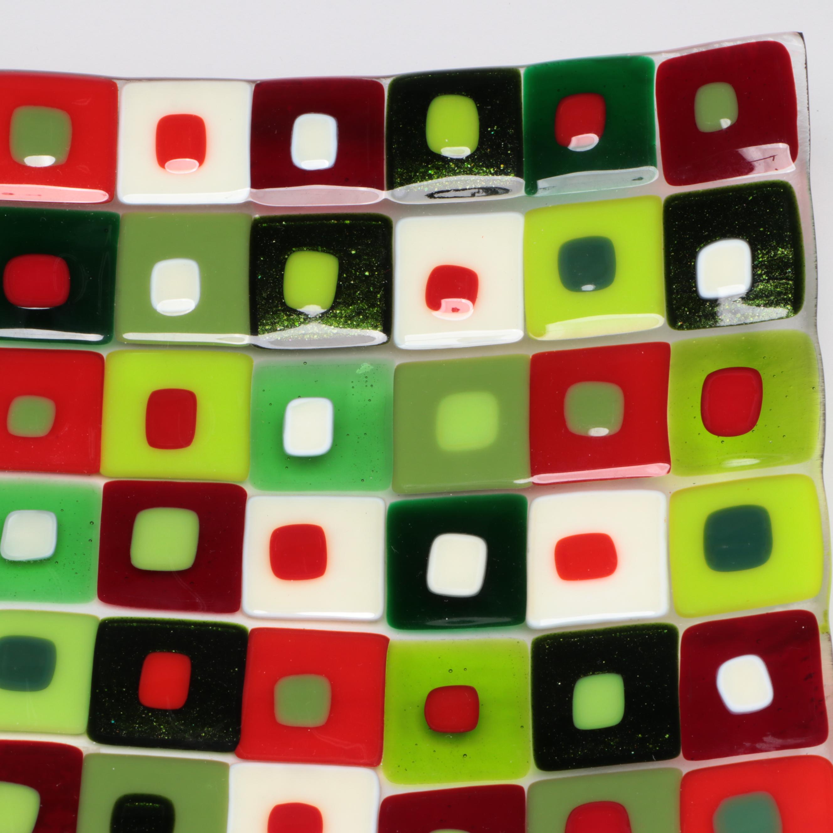 Case Island Fused Glass Tray