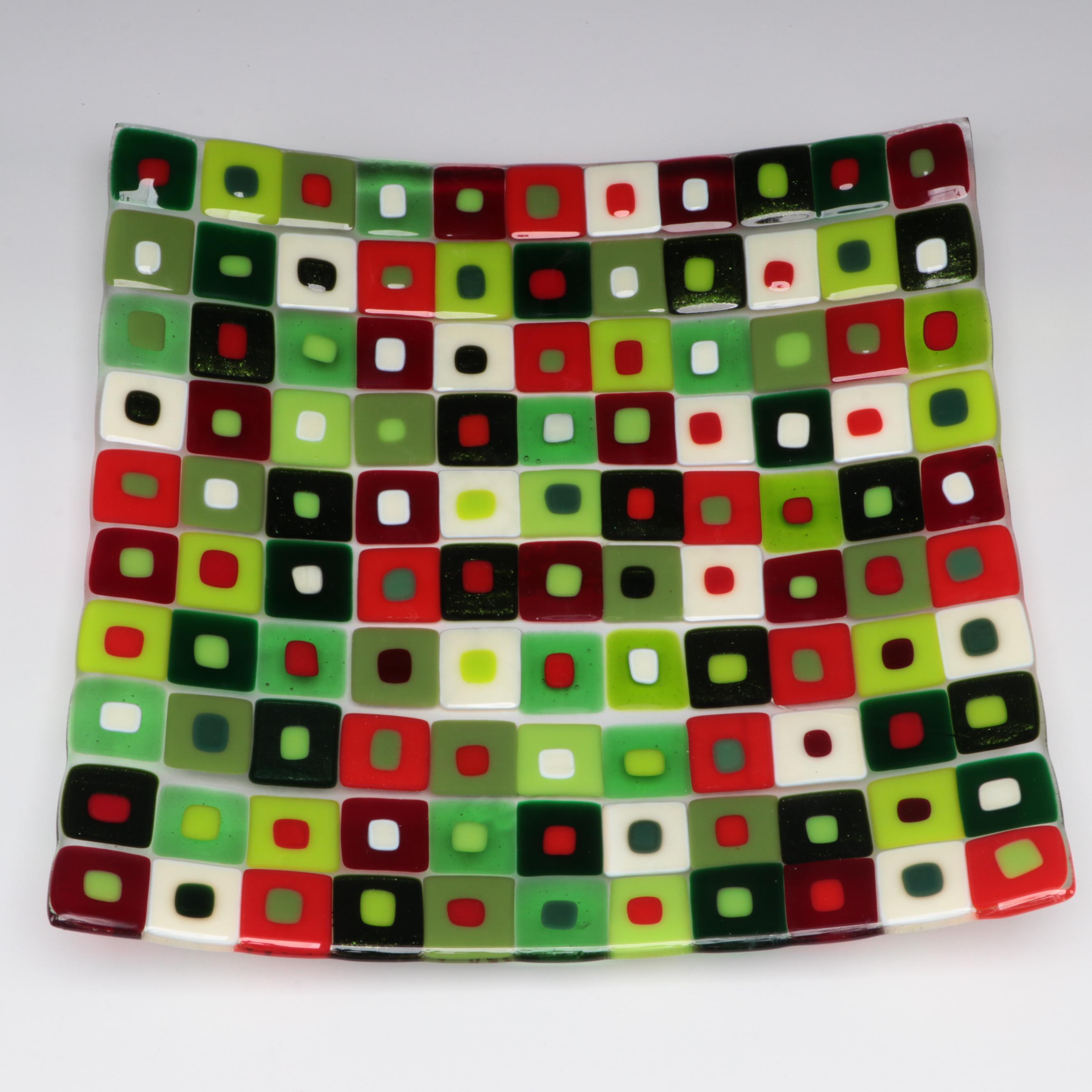 Case Island Fused Glass Tray