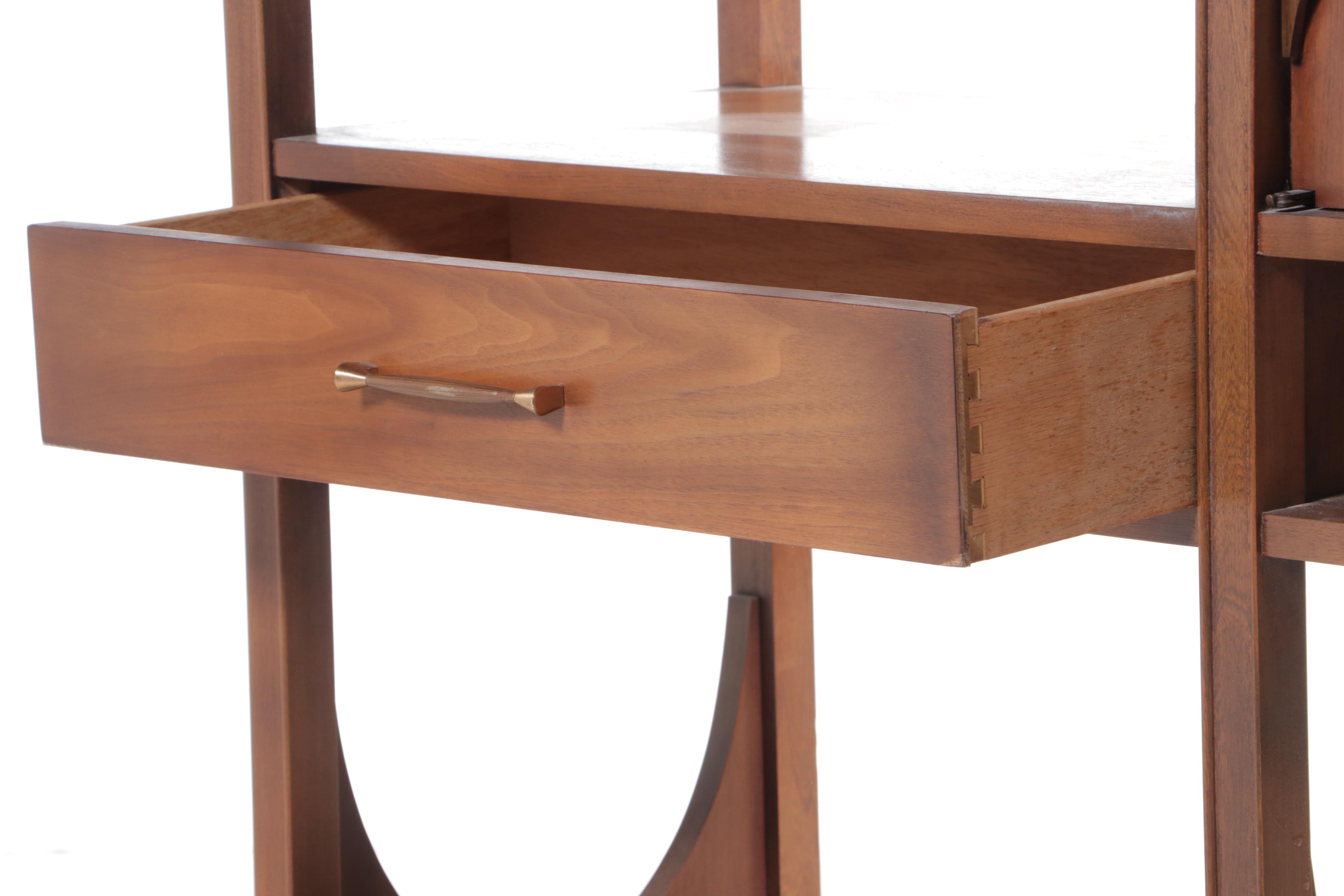 Kent-Coffey "Perspecta" Mid Century Modern Walnut Double-Sided Room Divider