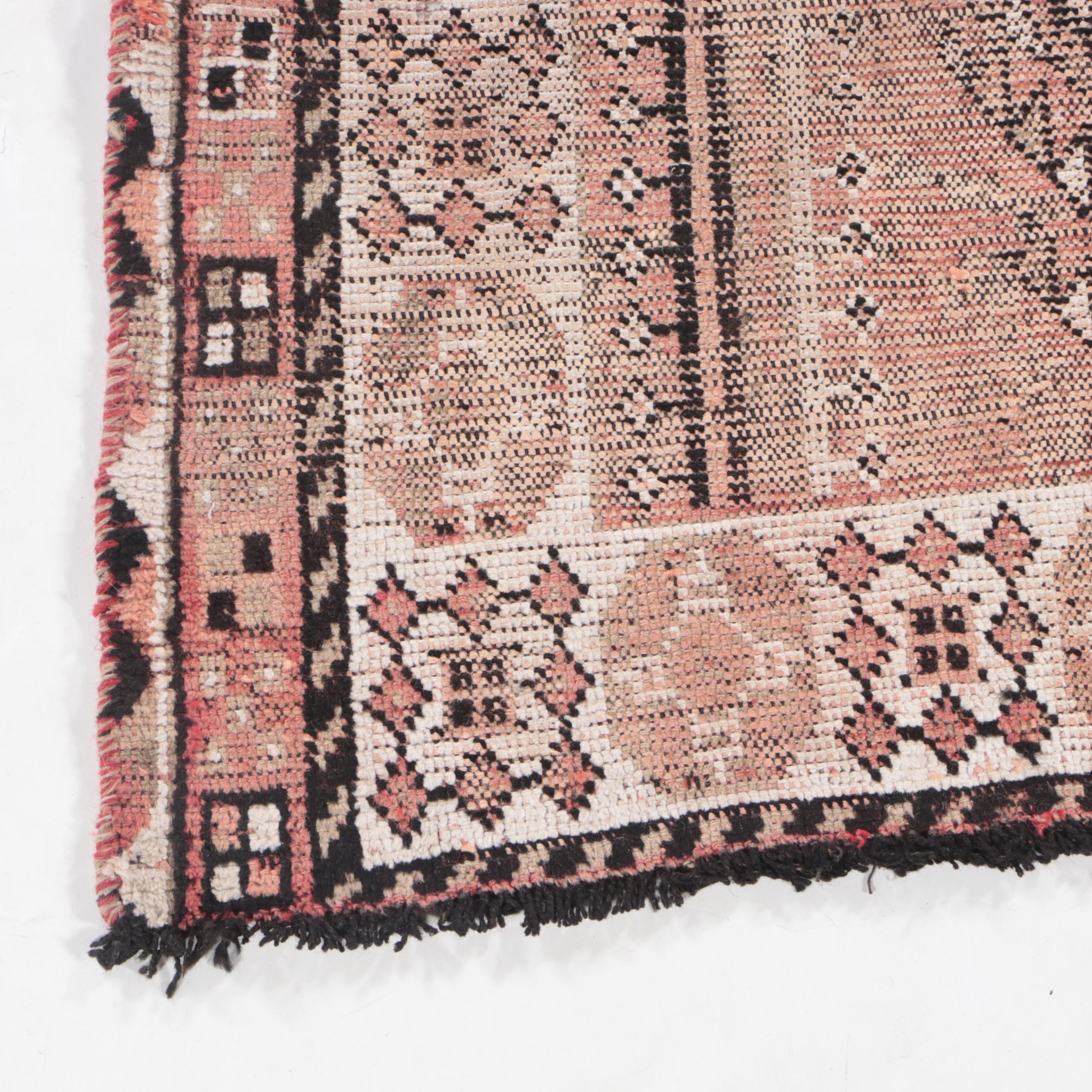 4'7 x 7' Hand-Knotted Persian Kurdish Area Rug