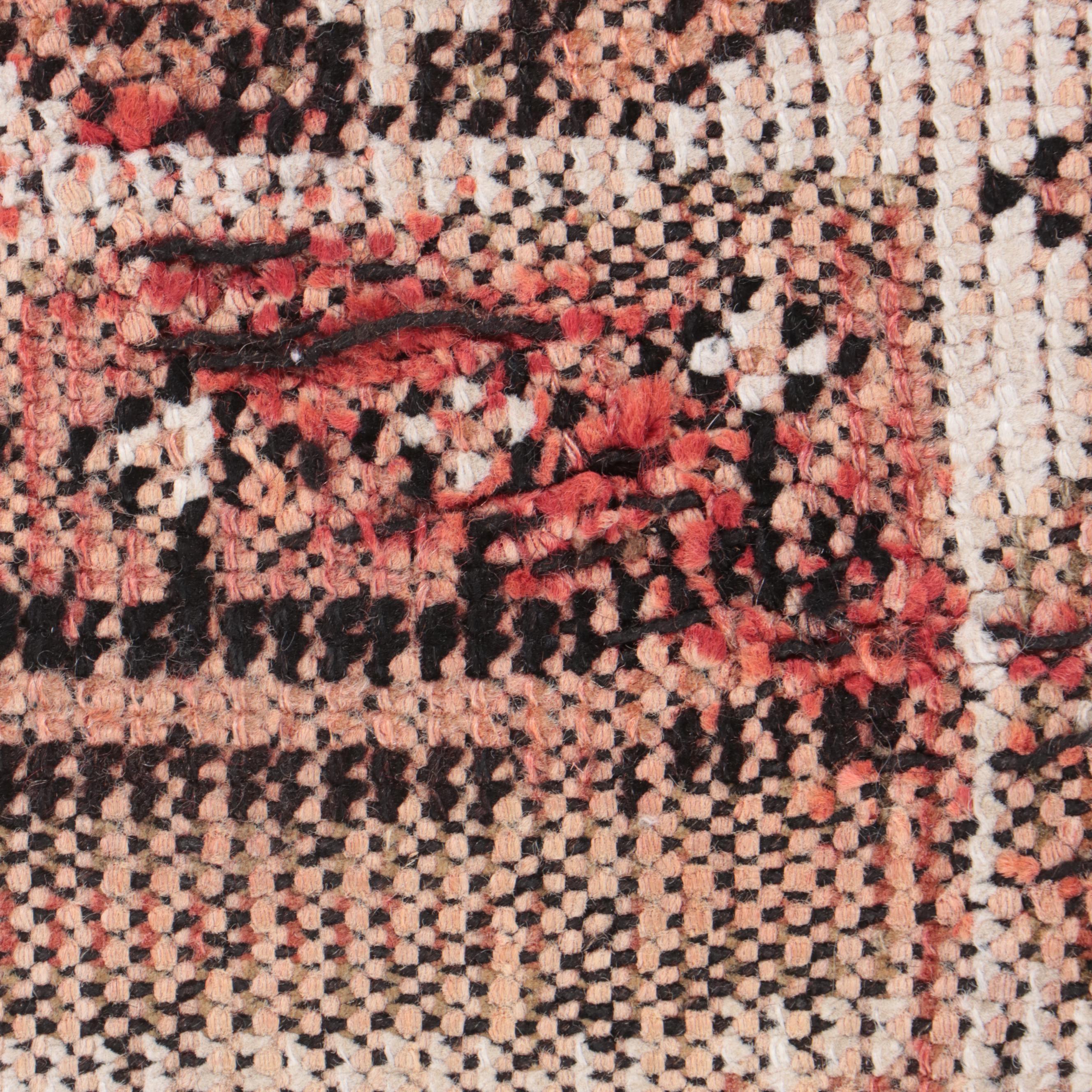 4'7 x 7' Hand-Knotted Persian Kurdish Area Rug