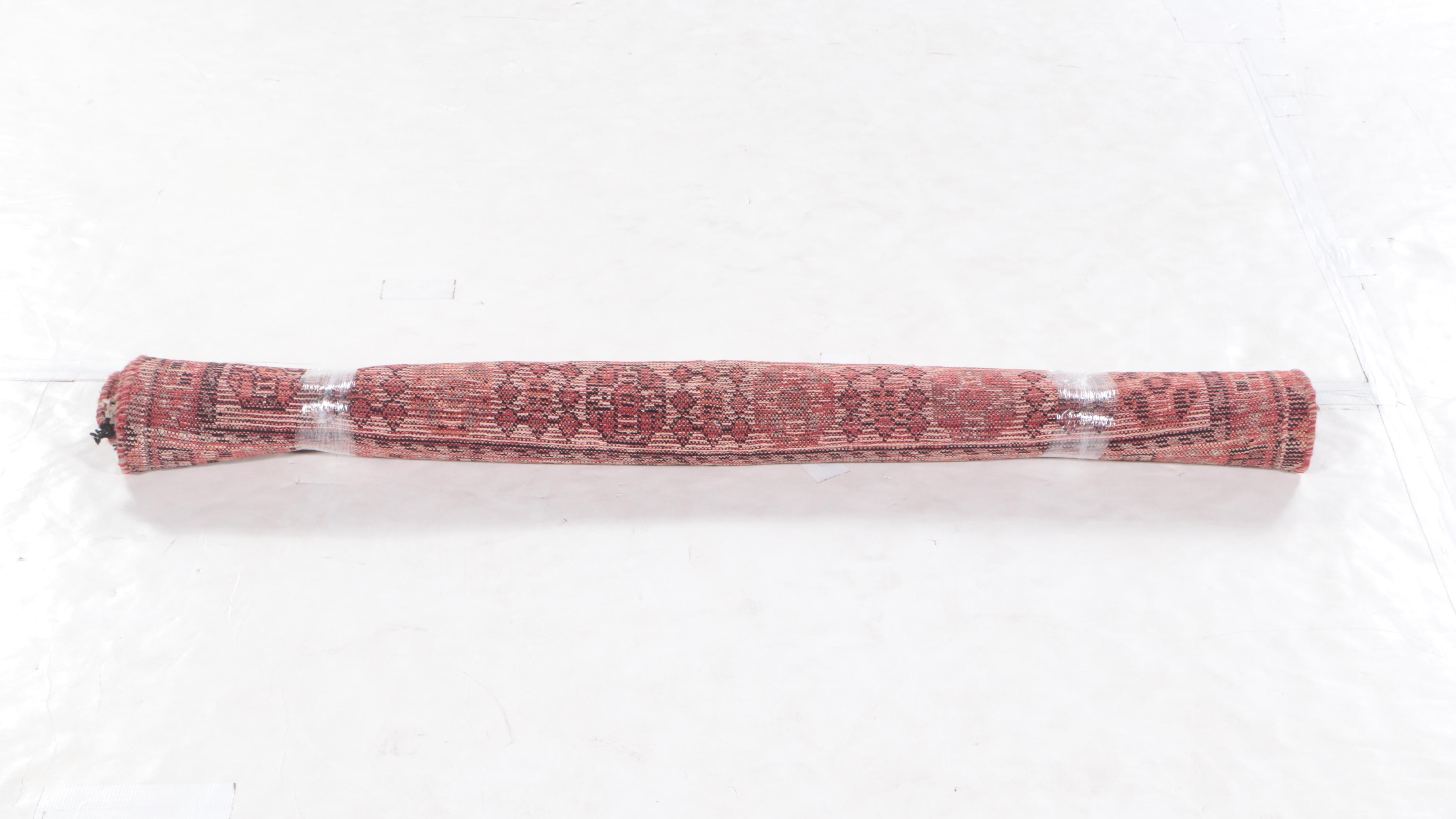 4'7 x 7' Hand-Knotted Persian Kurdish Area Rug