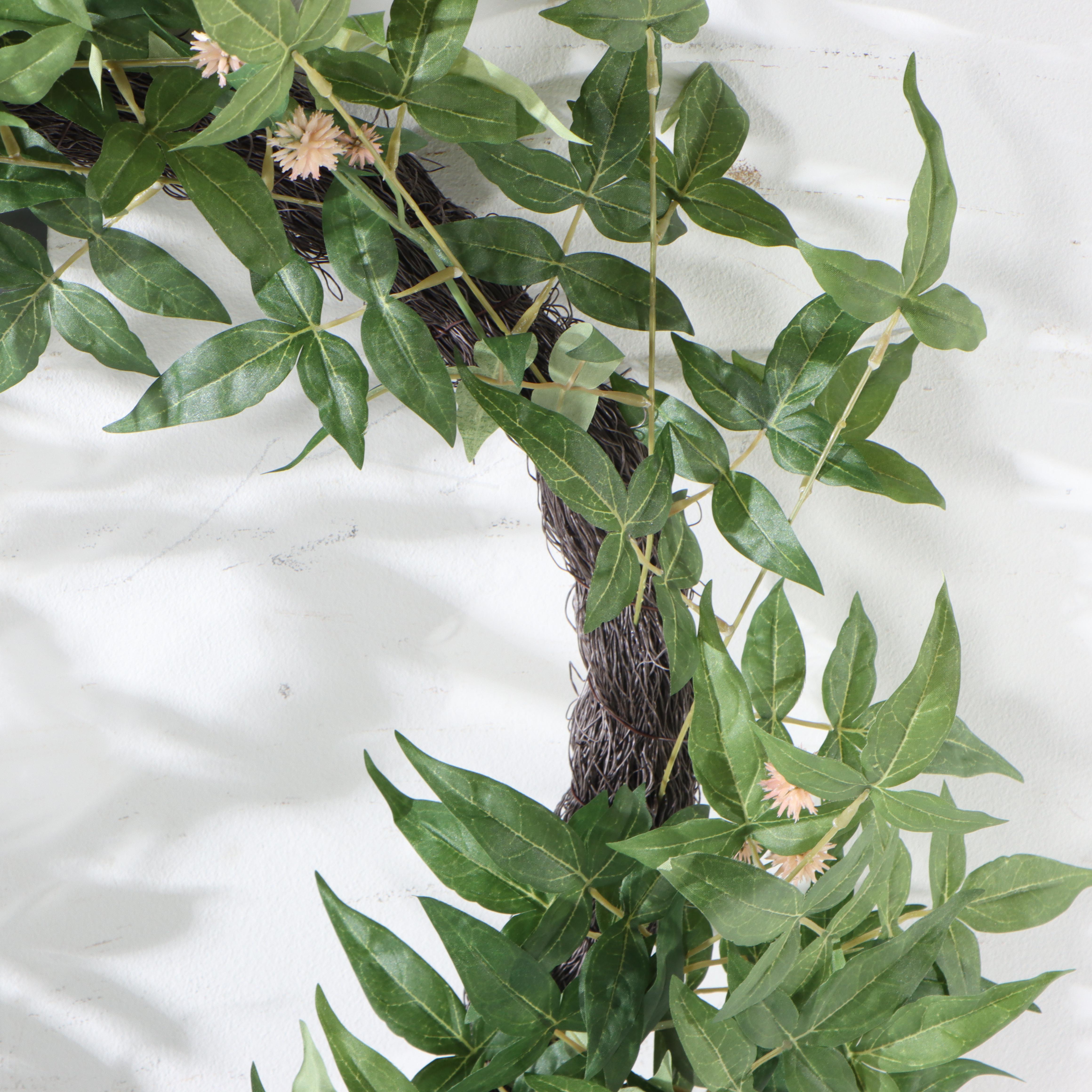 Pair of Threshold with Studio McGee Asymmetrical Wreaths