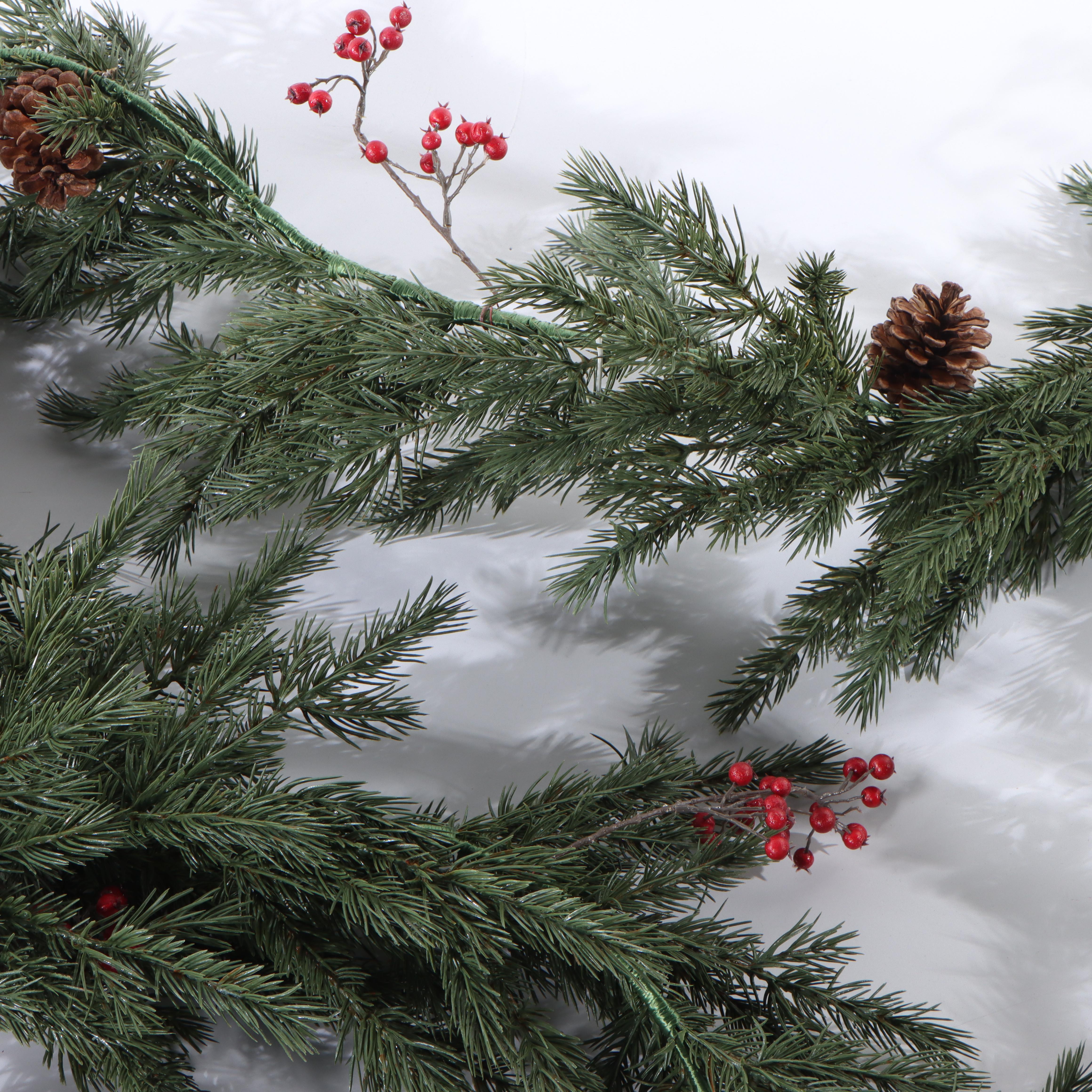 10' Hearth & Hand with Magnolia Artificial Pine Garlands with Pinecone Accents