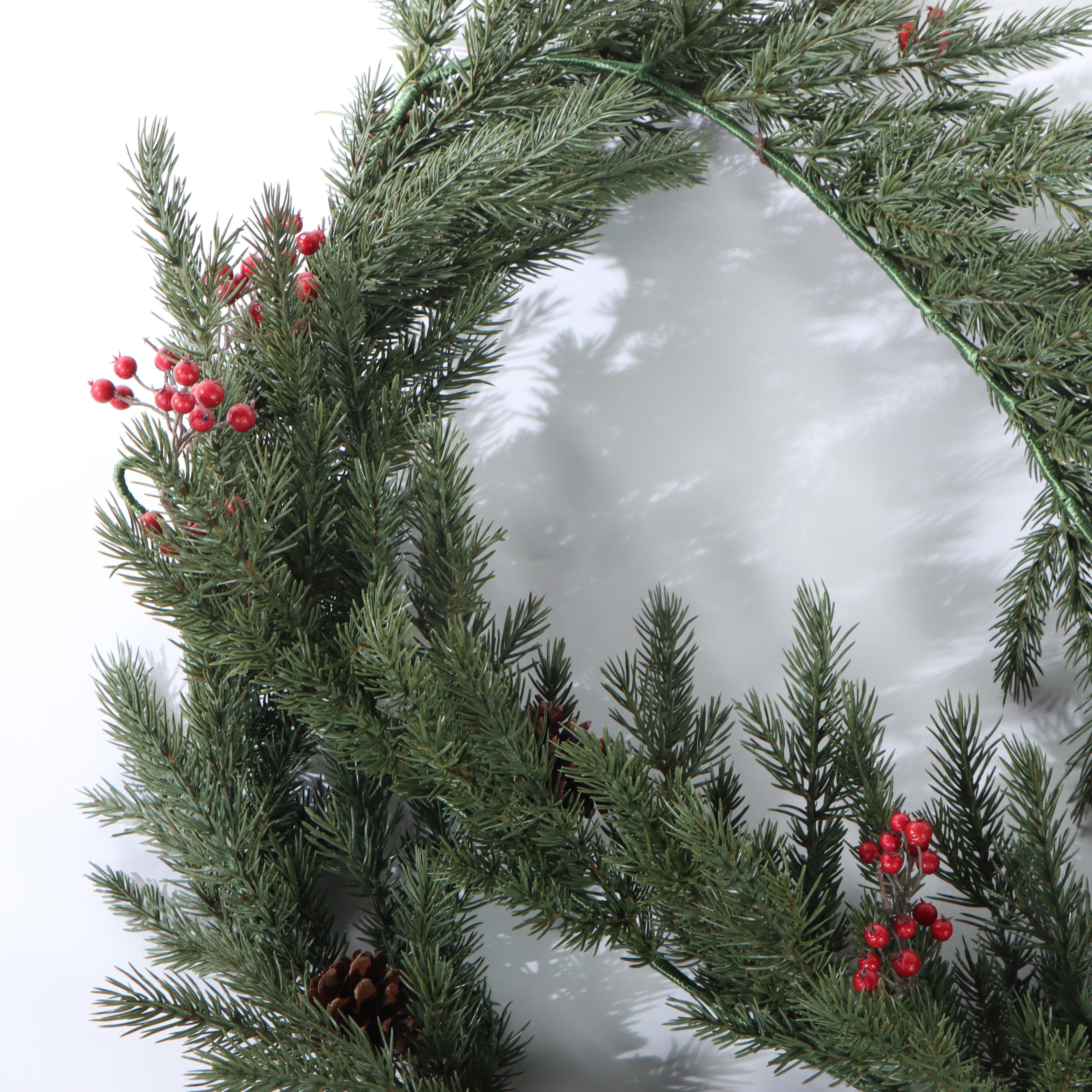 10' Hearth & Hand with Magnolia Artificial Pine Garlands with Pinecone Accents