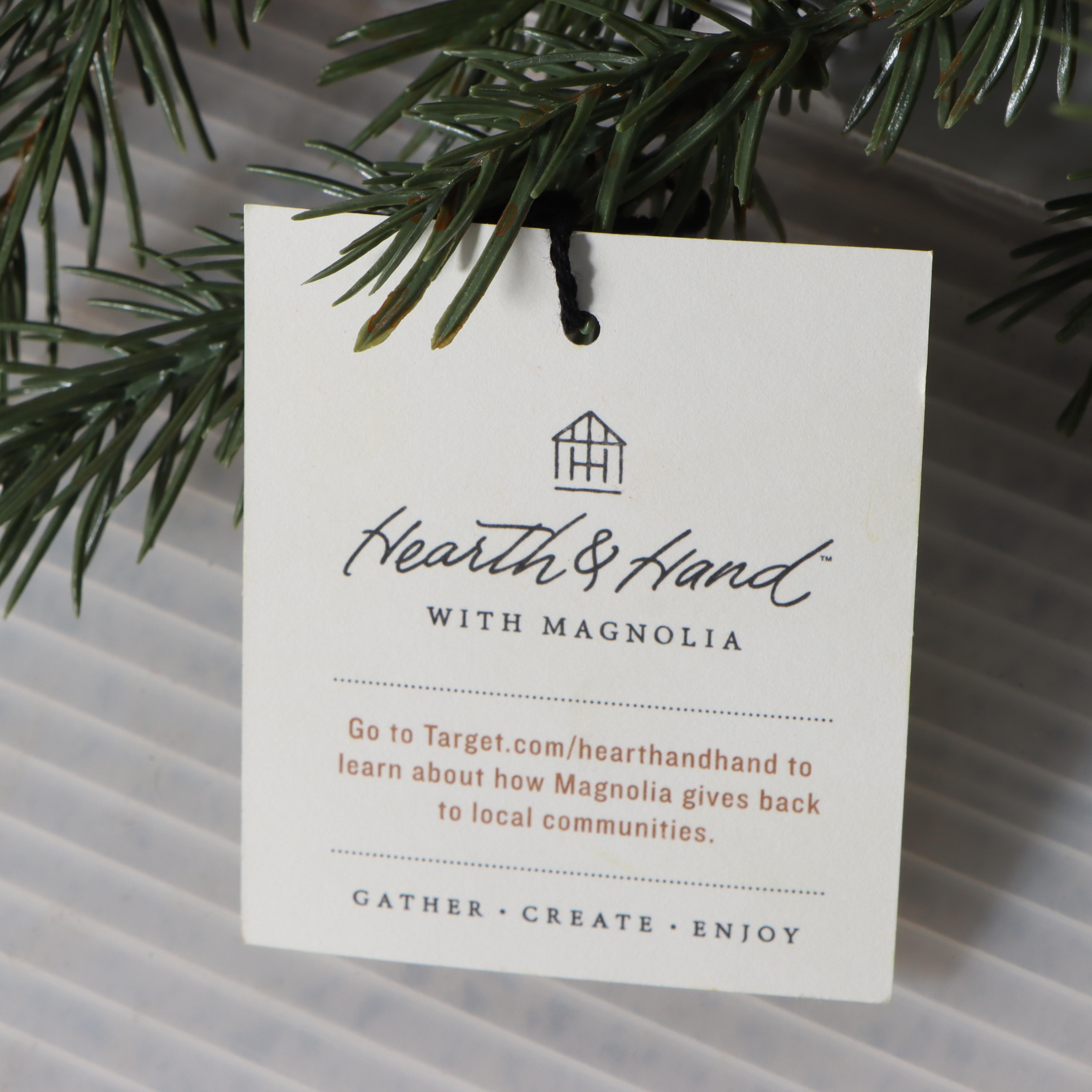 10' Hearth & Hand with Magnolia Artificial Pine Garlands with Pinecone Accents