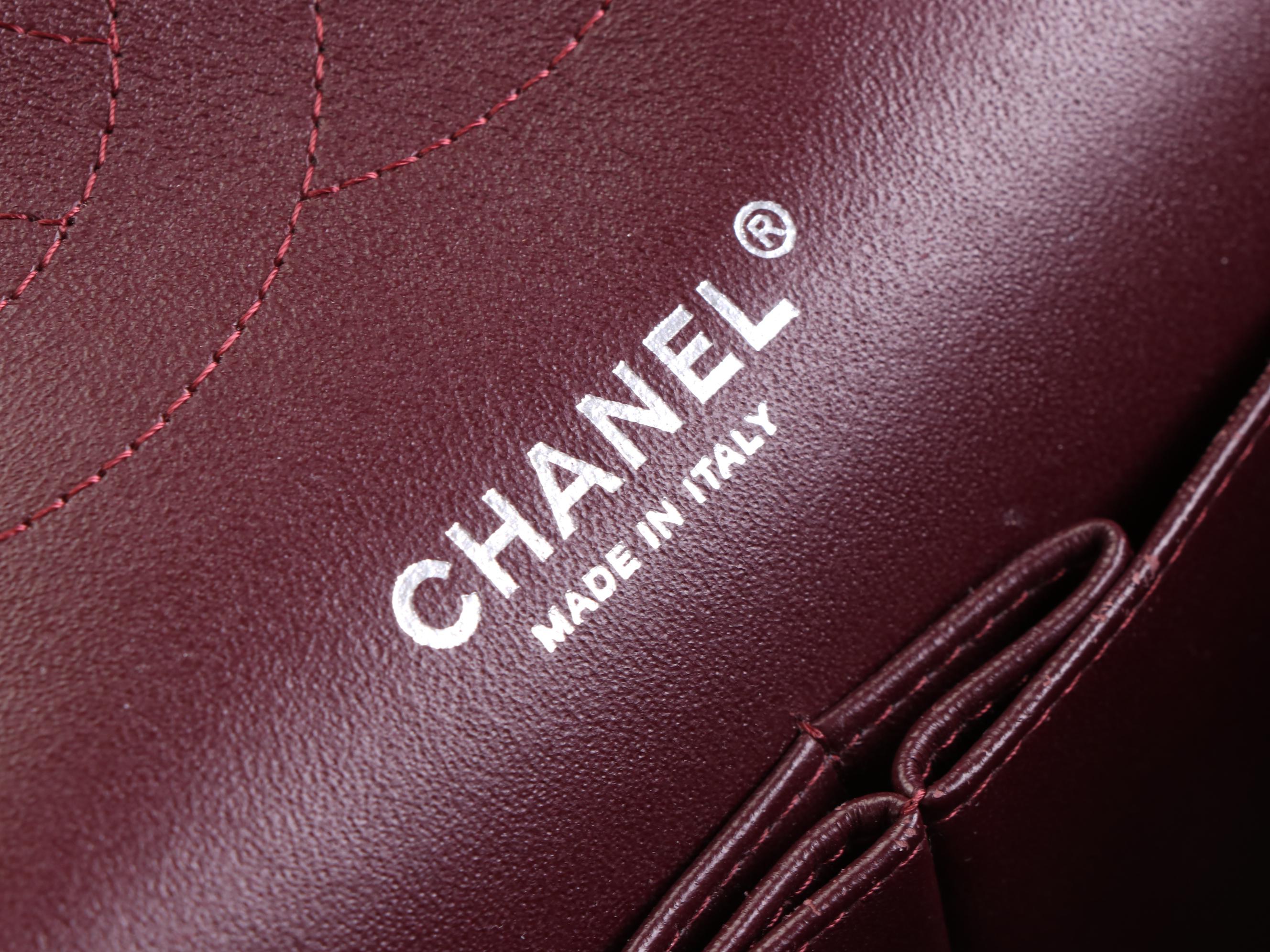 Chanel Timeless Classic Flap Bag Jumbo in Black Caviar Leather with Box