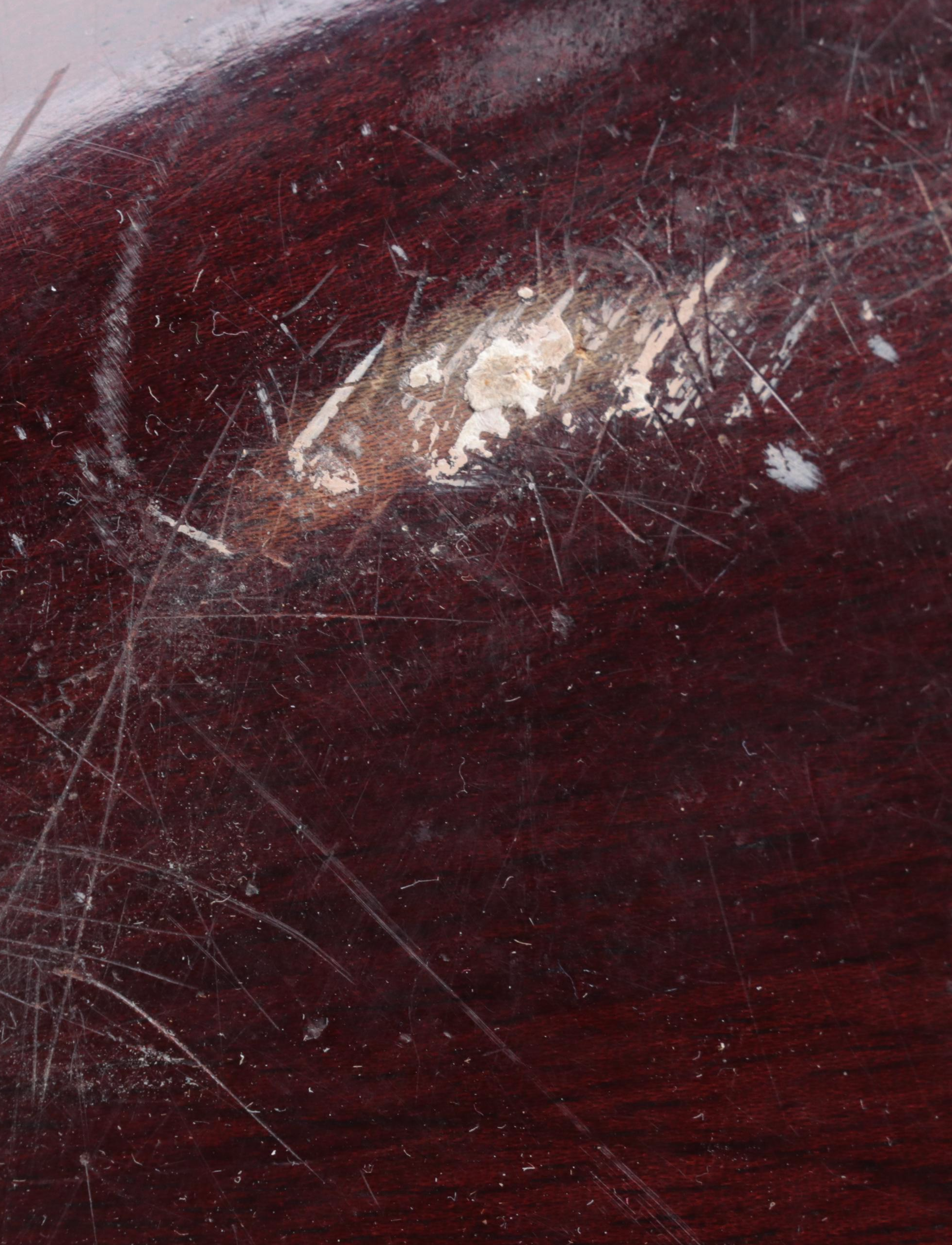 Haitian Pantalcraft Mahogany Serving Bowl and Dinner Bowls