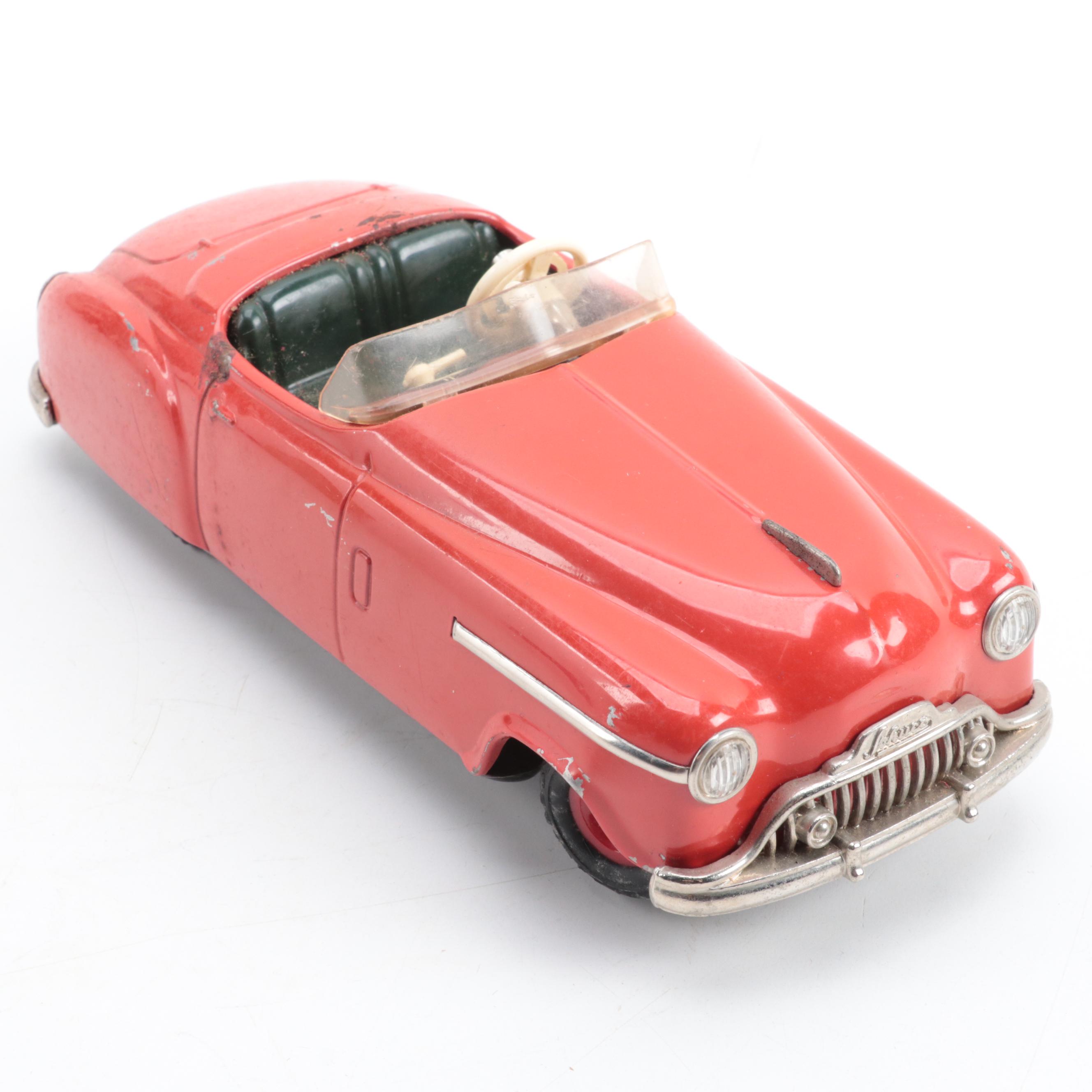 Germany Schuco Combinato 4003 Tin Litho Windup Diecast Toy Car, Mid-20th C