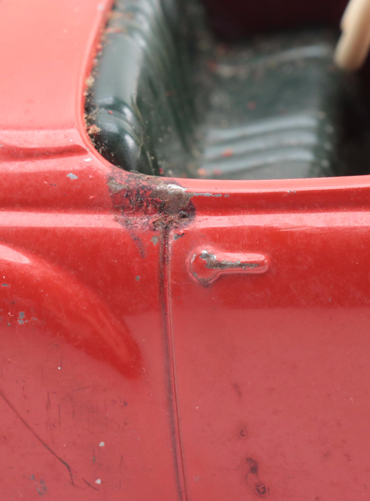 Germany Schuco Combinato 4003 Tin Litho Windup Diecast Toy Car, Mid-20th C