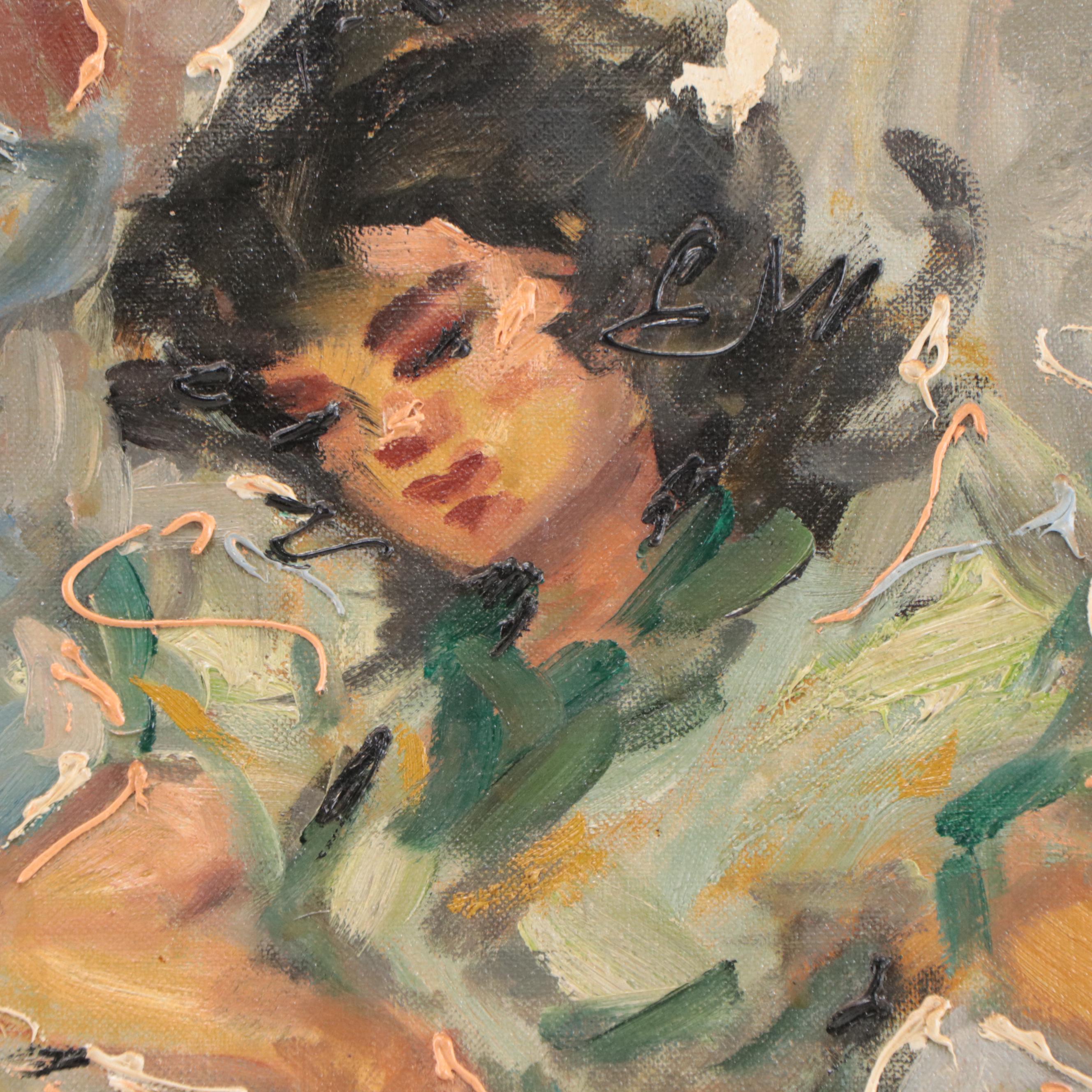 Bent Lauritsen Oil Painting "Flamenco Dancers"