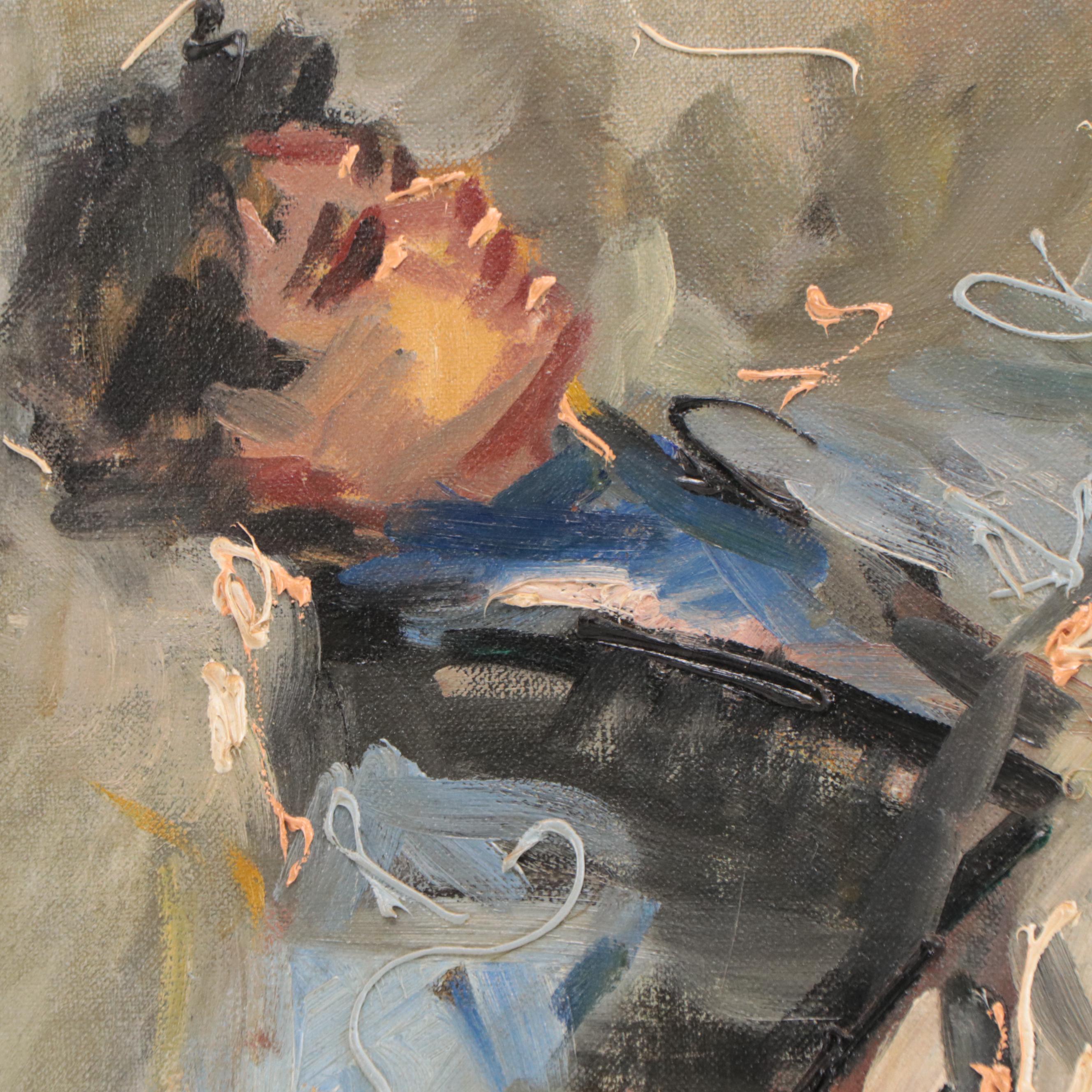 Bent Lauritsen Oil Painting "Flamenco Dancers"