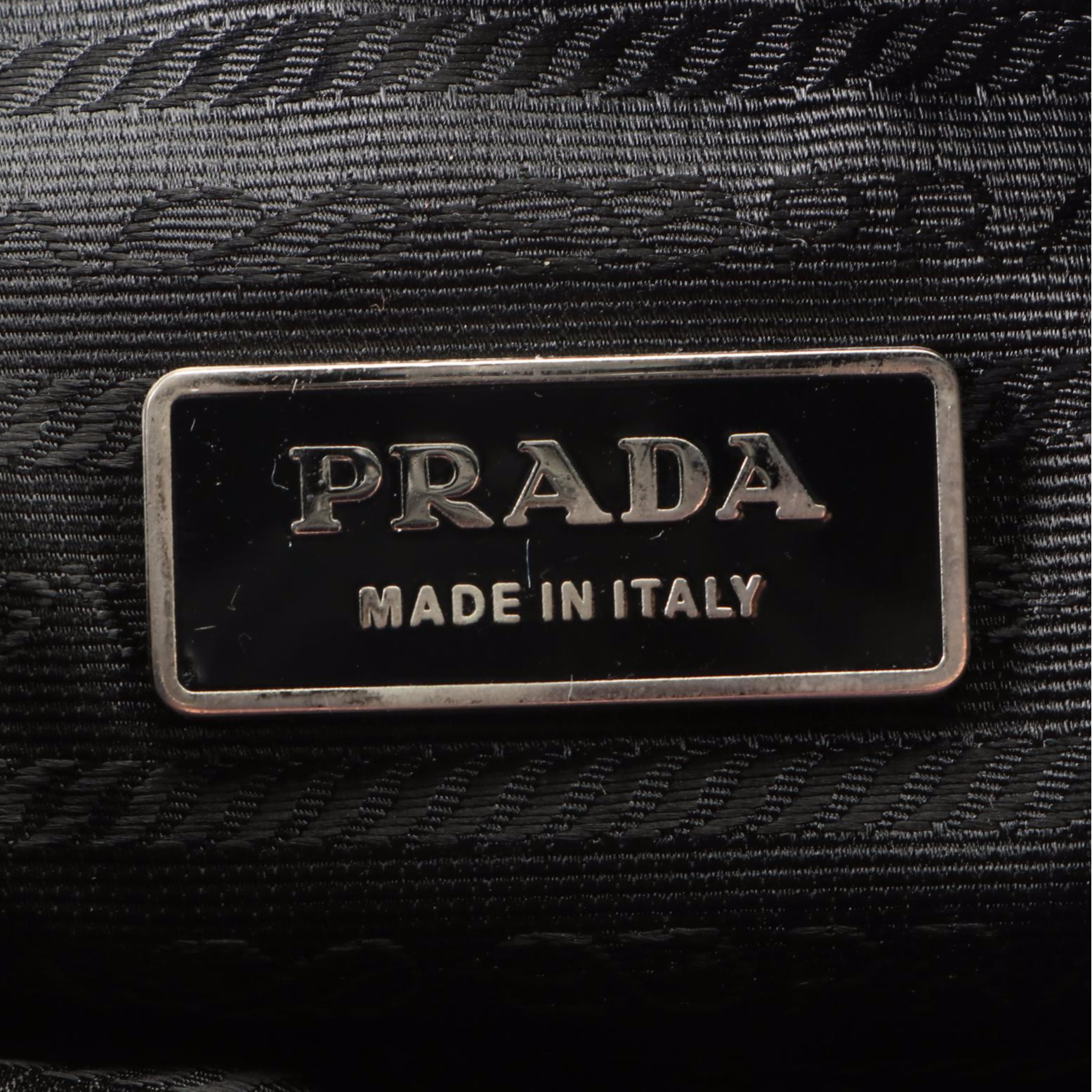 Prada Belt Bag in Black Nylon Gabardine with Leather Trim
