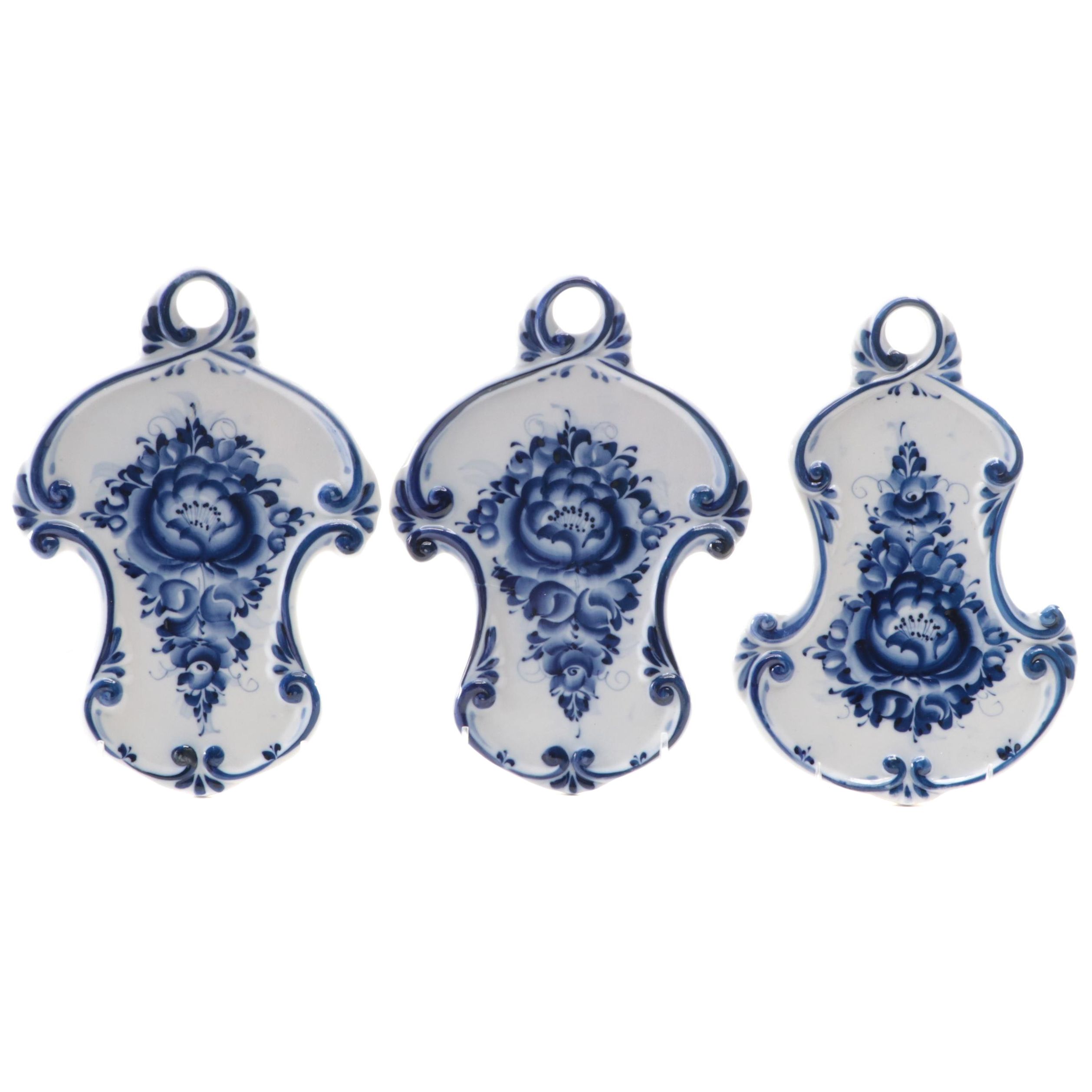 Delft Blue and White Porcelain Plaques